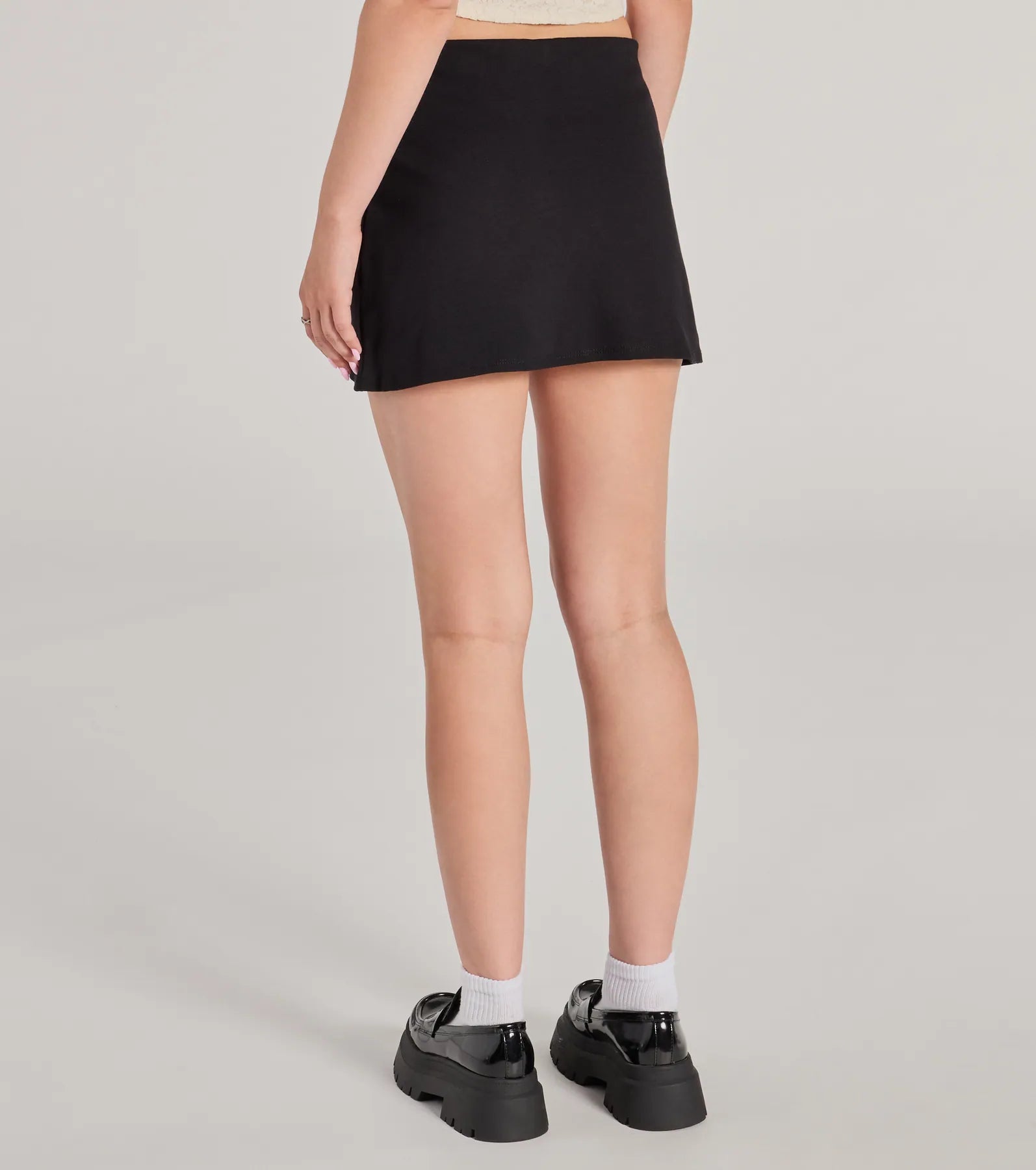 Admirable Style High-Rise Ponte Mini Skort