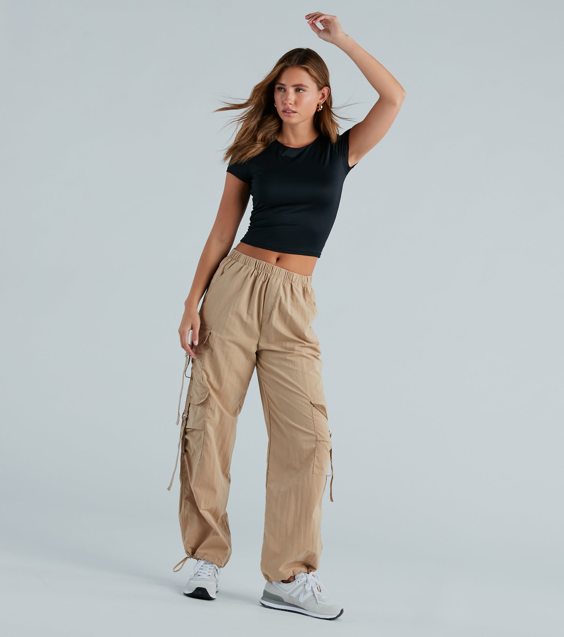 Effortless Edge Wide-Leg Cargo Pants