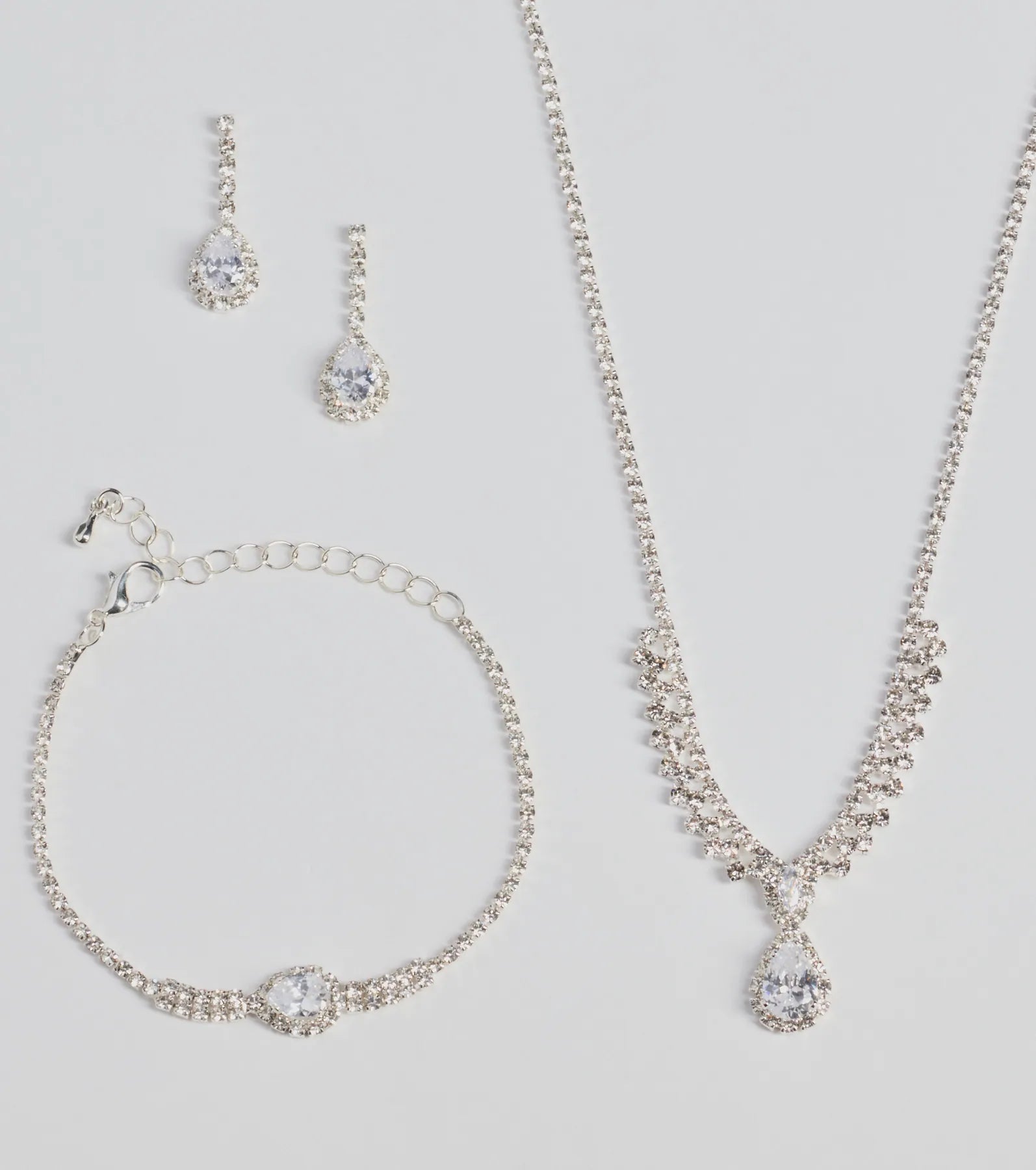 Decadent Radiance Rhinestone Jewelry Set