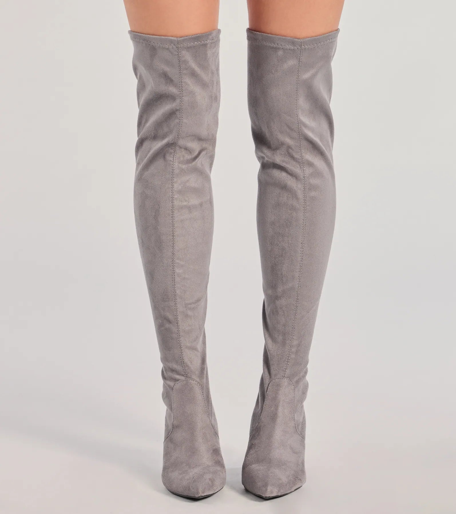 Feelin' Fab Faux Suede Over-The-Knee Boots