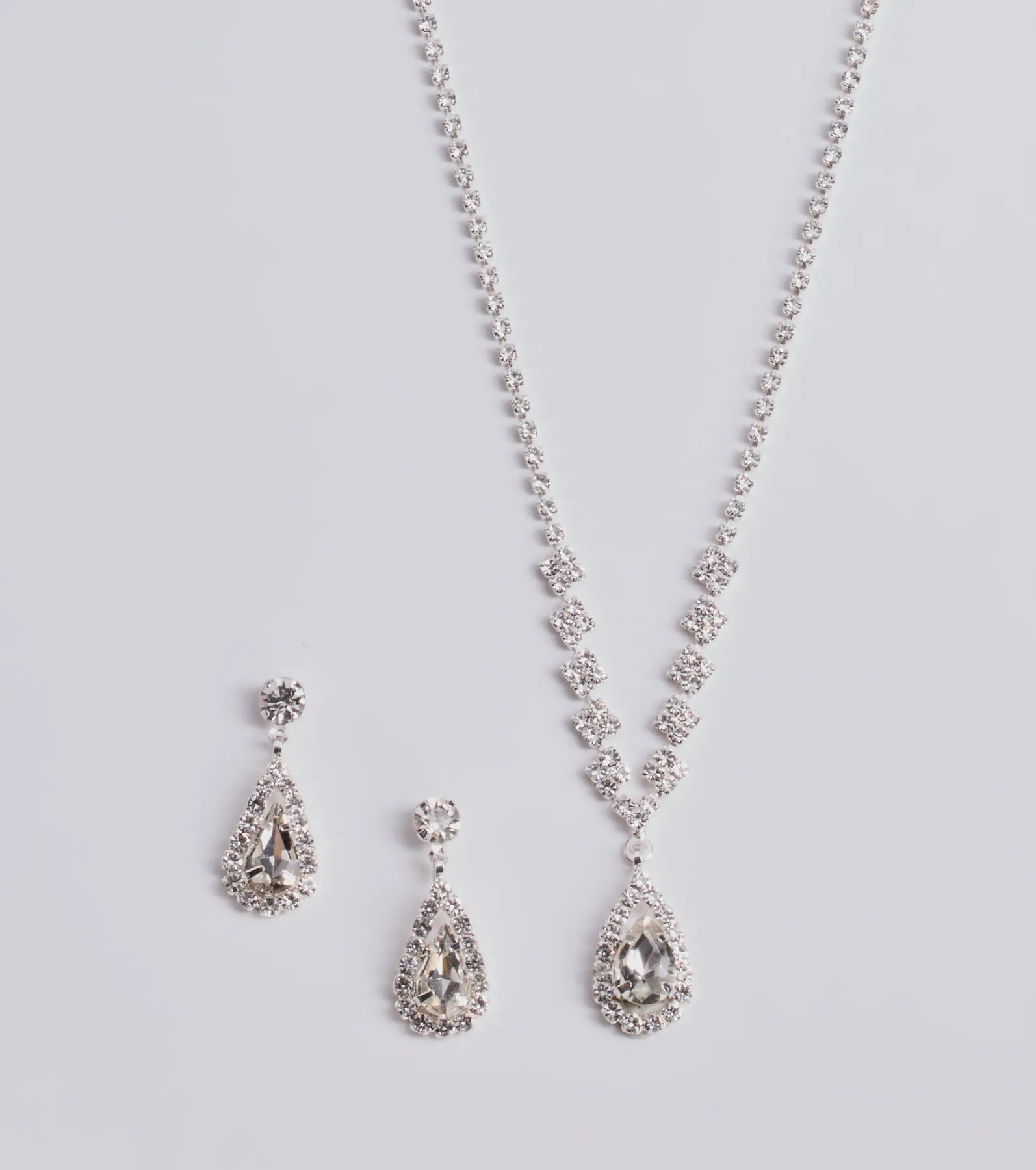 Glam Standard Rhinestone Jewelry Set