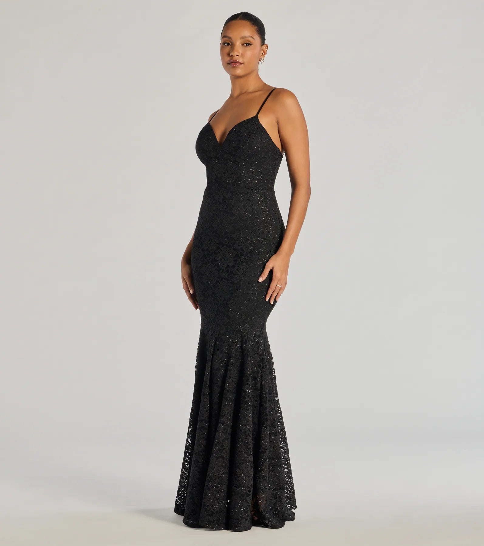 Arna Low Back Mermaid Lace Formal Dress