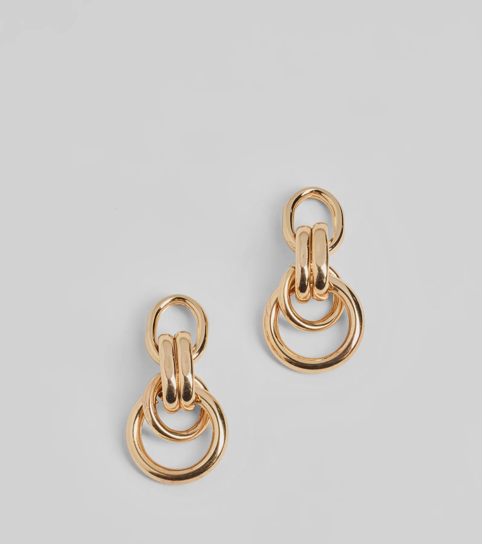 Stylish Crowd Hoop Drop Earrings