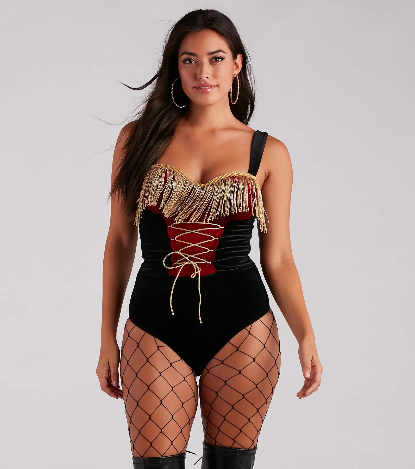 Ringleader Halloween Velvet Bodysuit