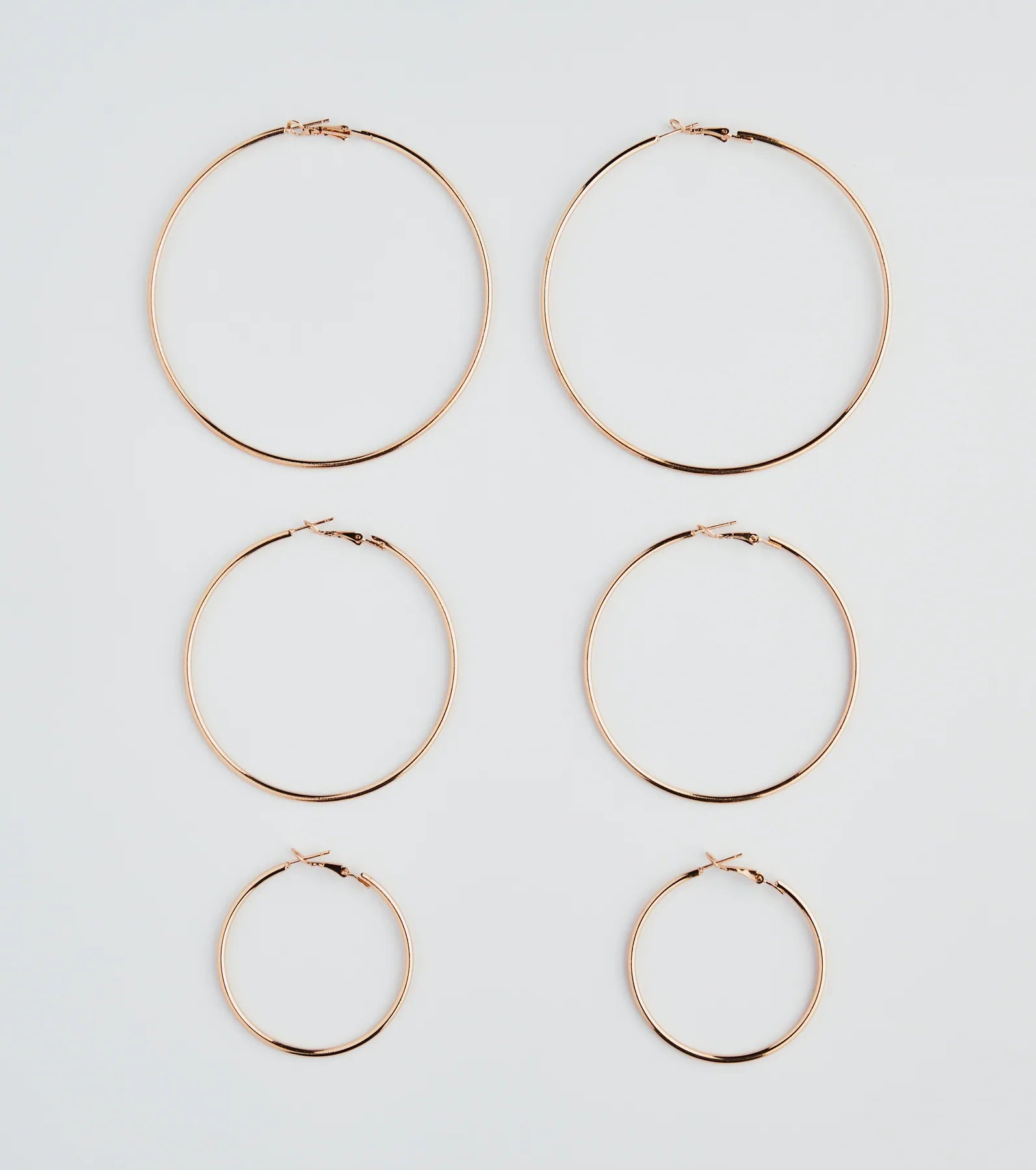 Simply Classic Three-Pack Hoop Earrings