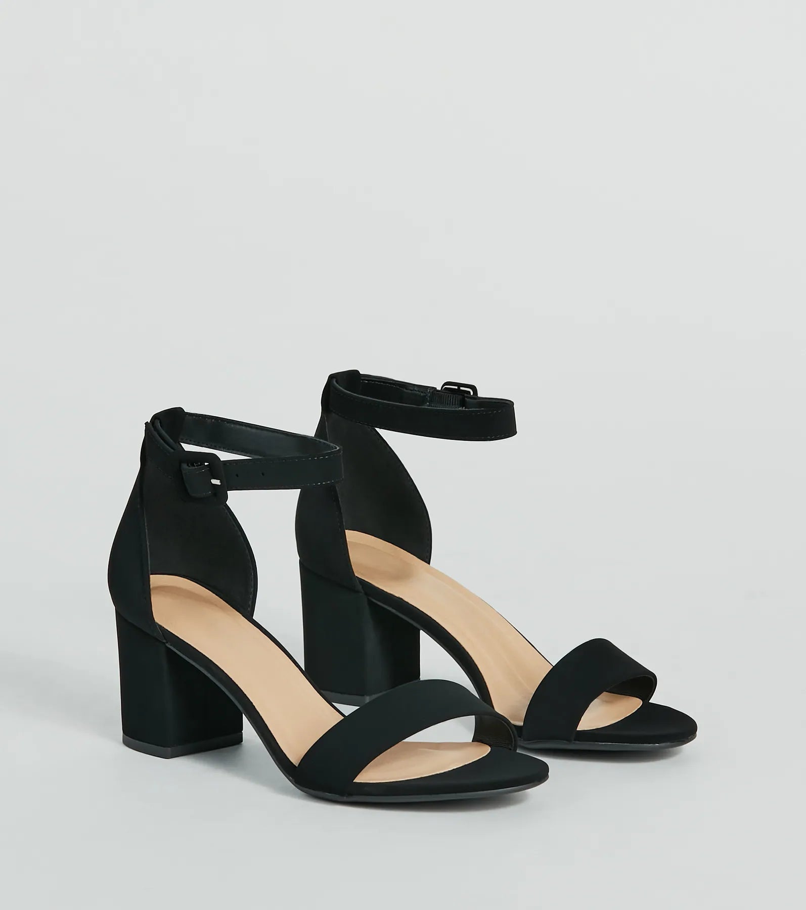 Classic Staple Nubuck Short-Block Heels