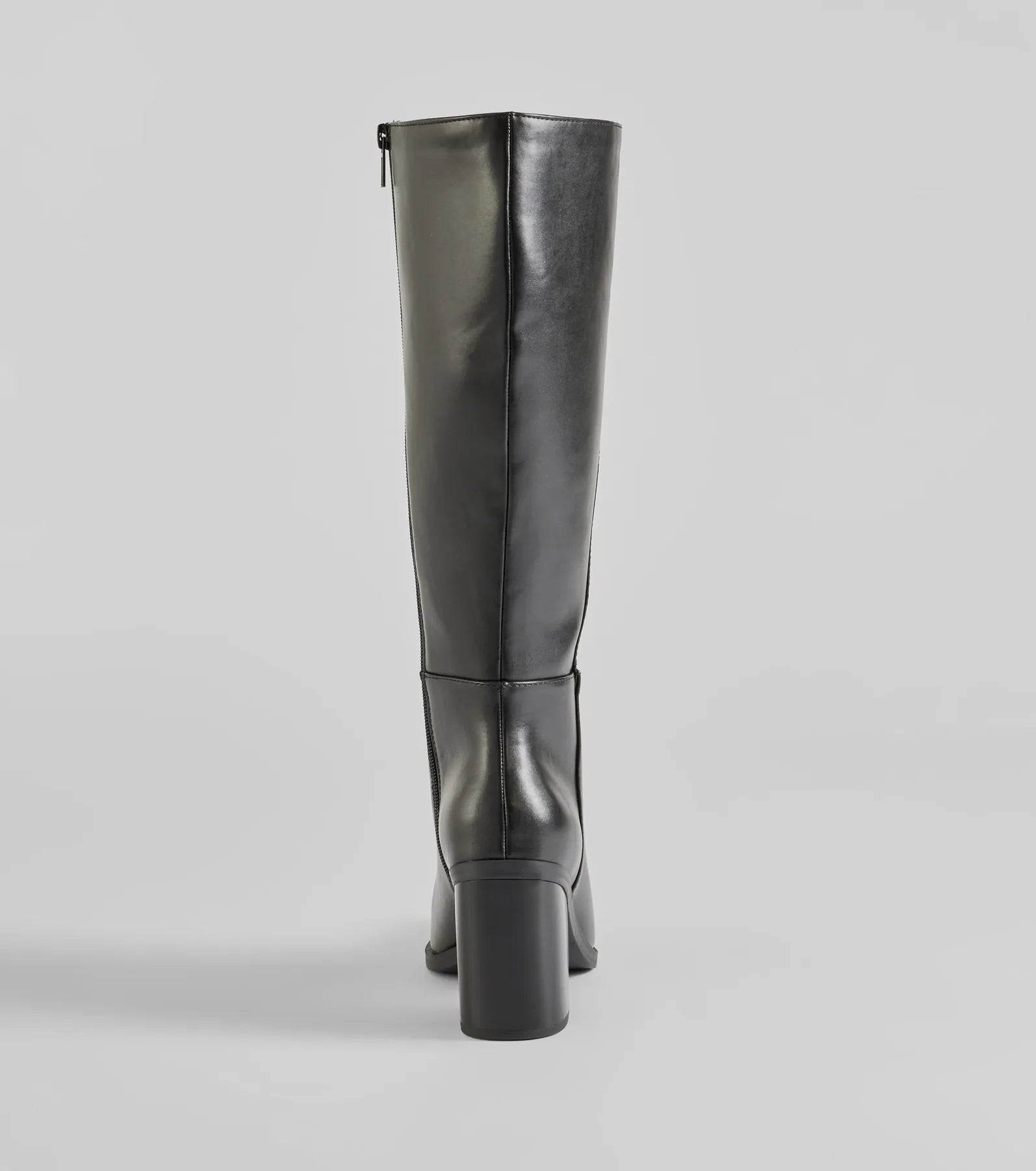 High Fashion Under-The-Knee Faux Leather Boots