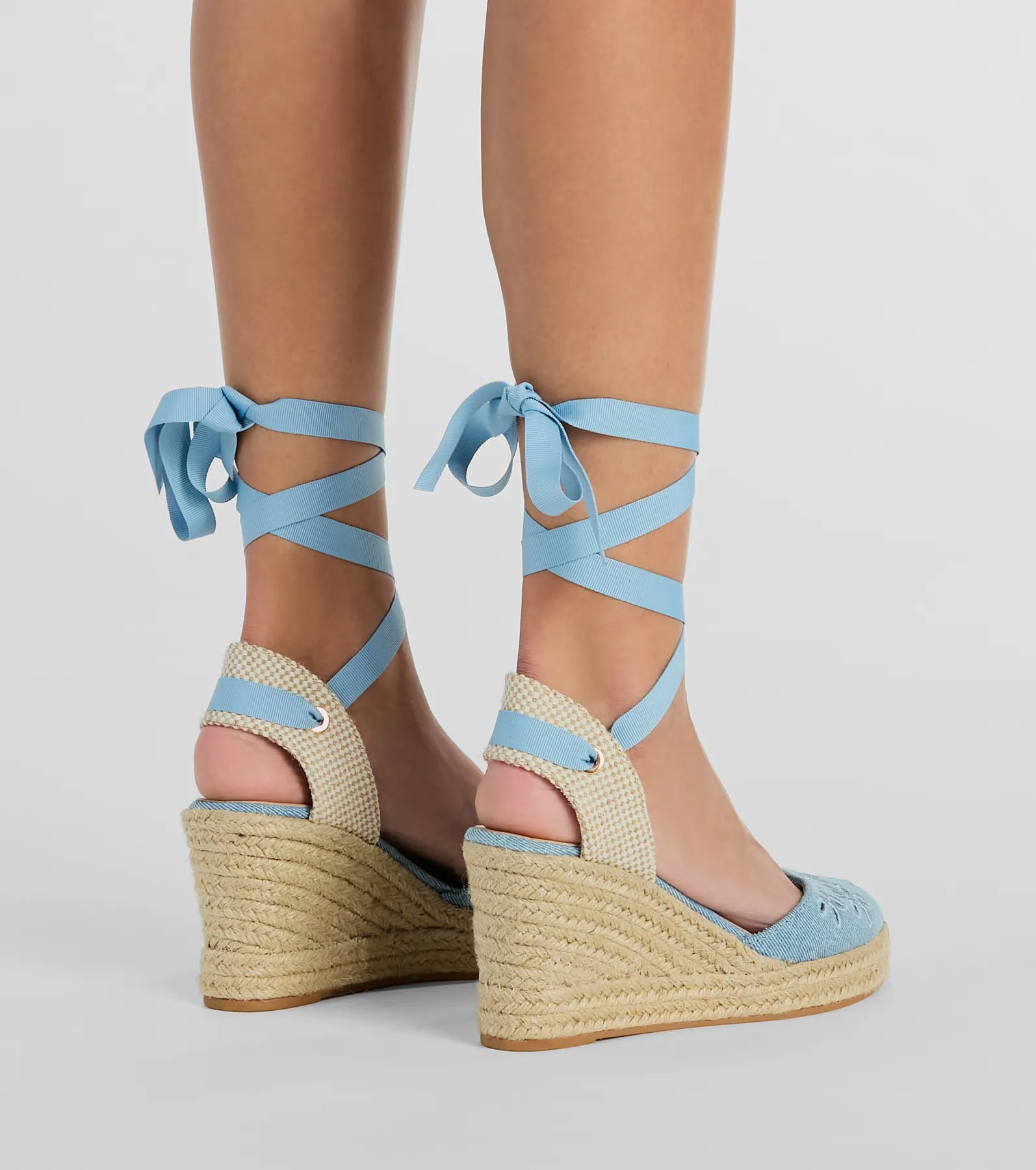 Cute Vibes Flower-Detail Espadrille Wedges