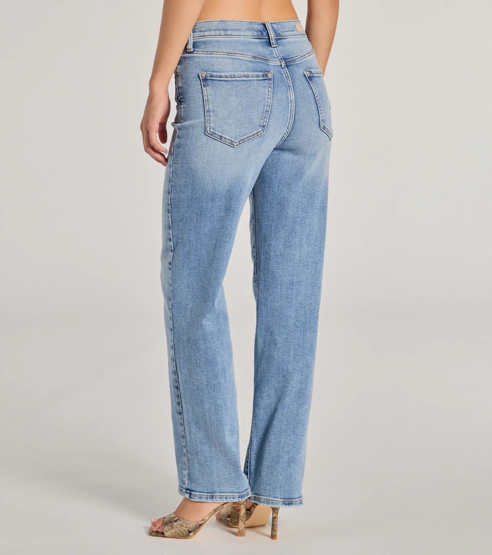 Basic Vibes High-Rise Straight-Leg Denim Jeans