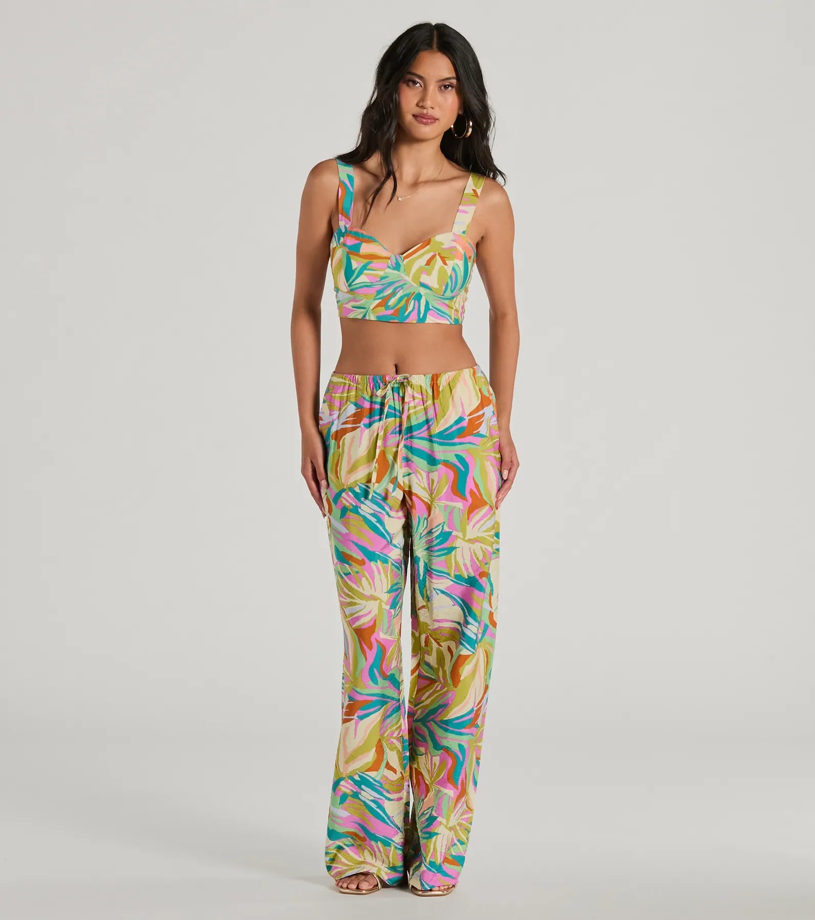 Getaway Retreat High Rise Tropical Pants