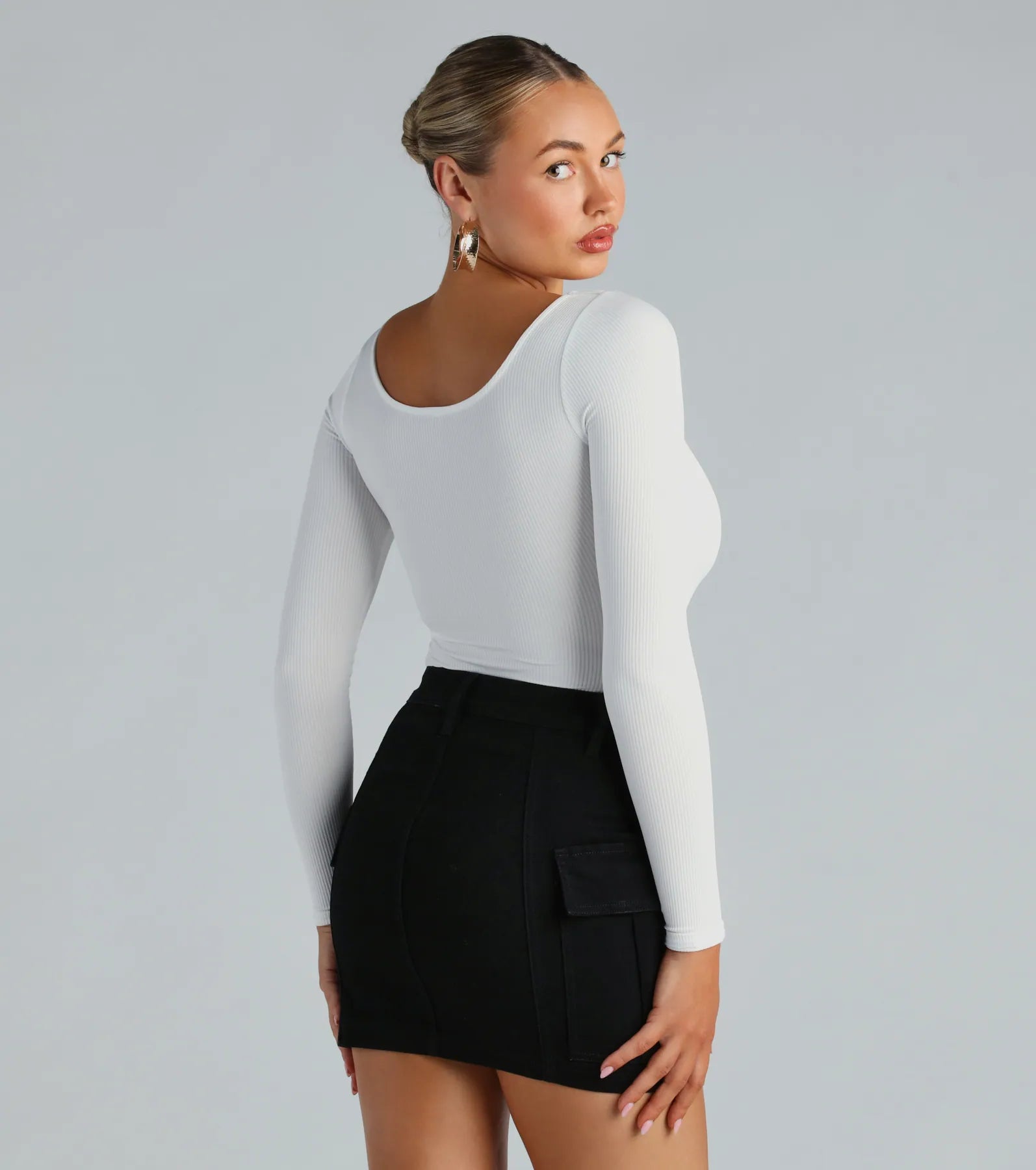 Flawless Vibes Smooth Knit Long Sleeve Bodysuit