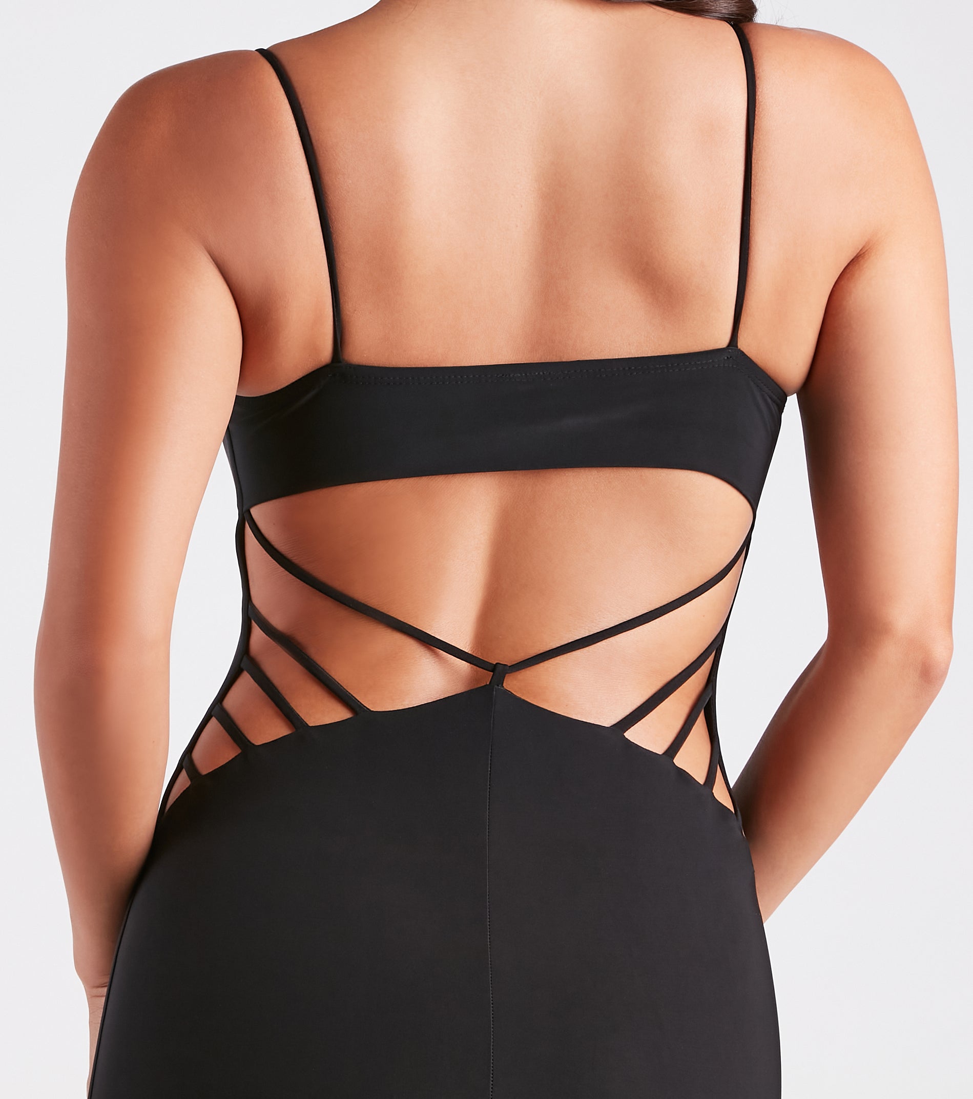 Head Turner Strappy Cutout Mini Dress