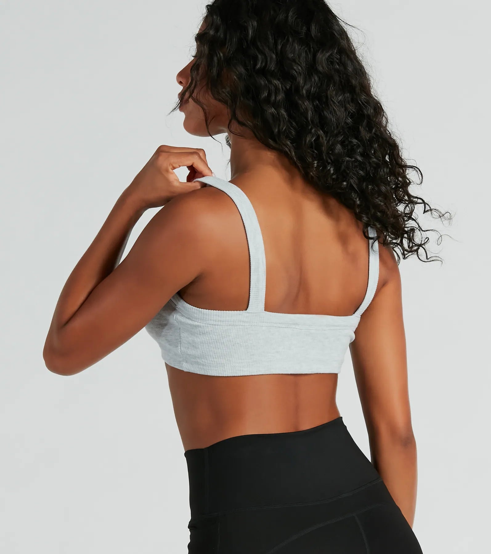 Effortless Essential Ribbed Knit Tank Bralette