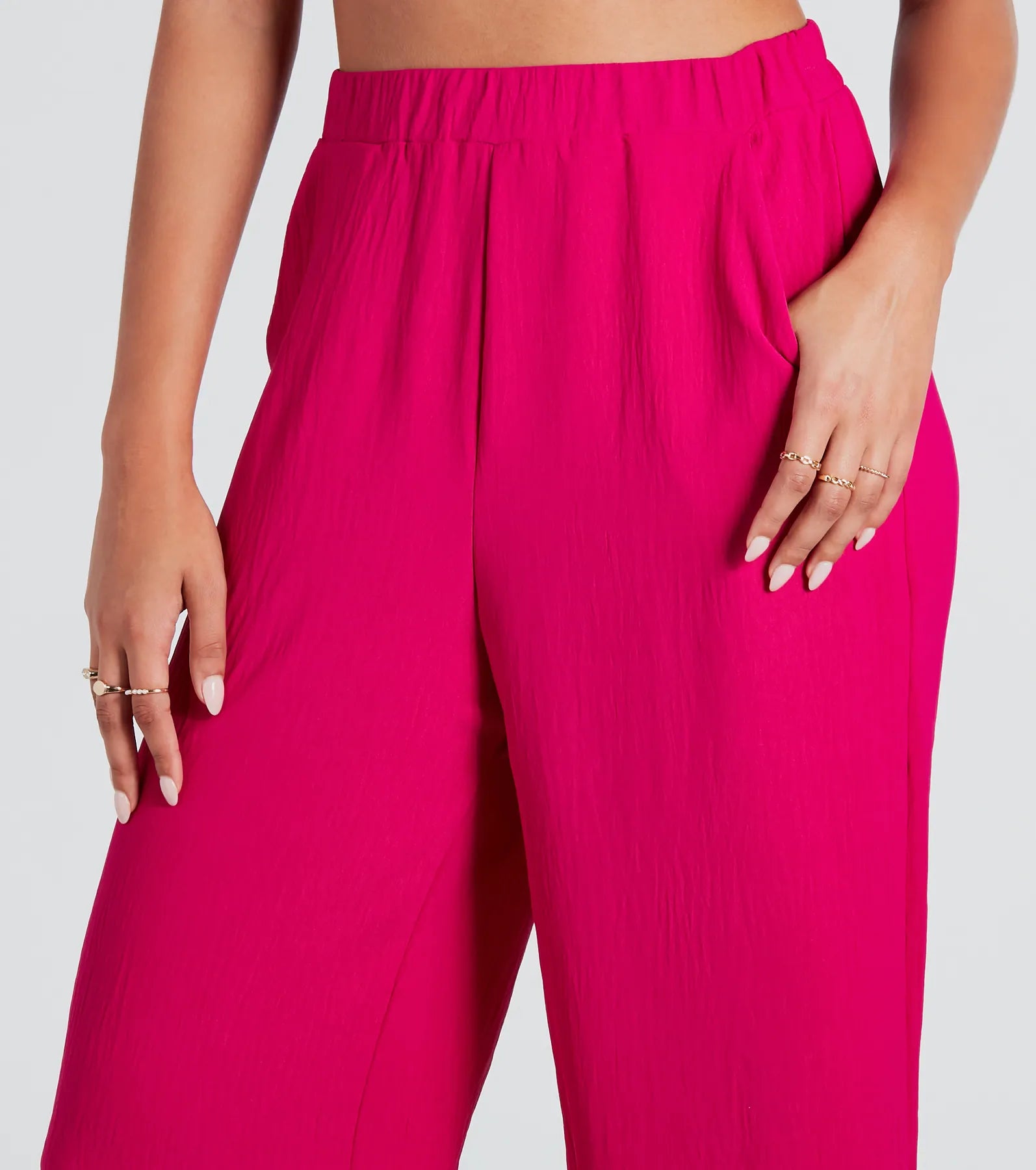 Sunny Vibes Woven Wide-Leg Pants