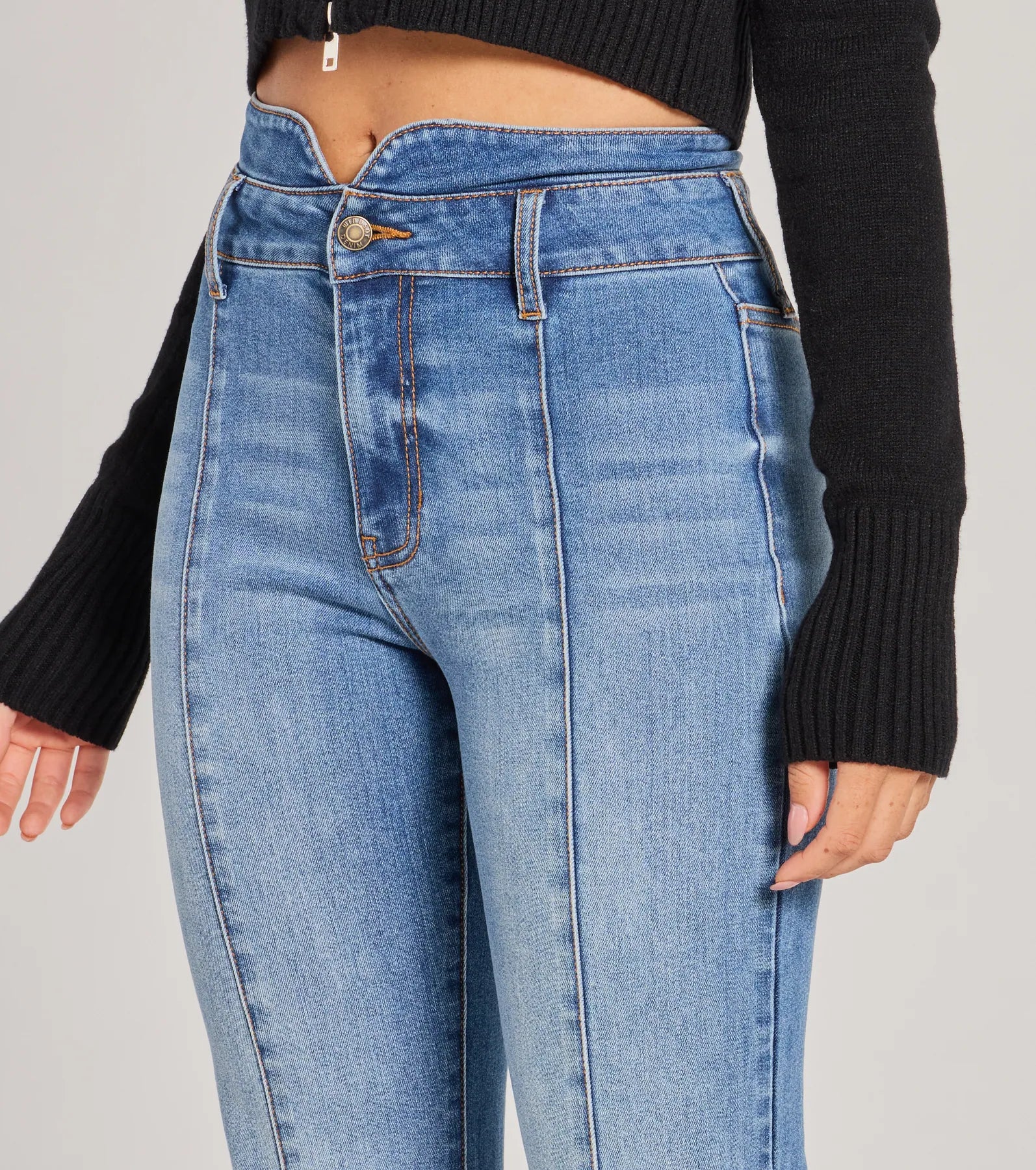 So Extra High-Rise Flared Wide-Leg Denim Jeans