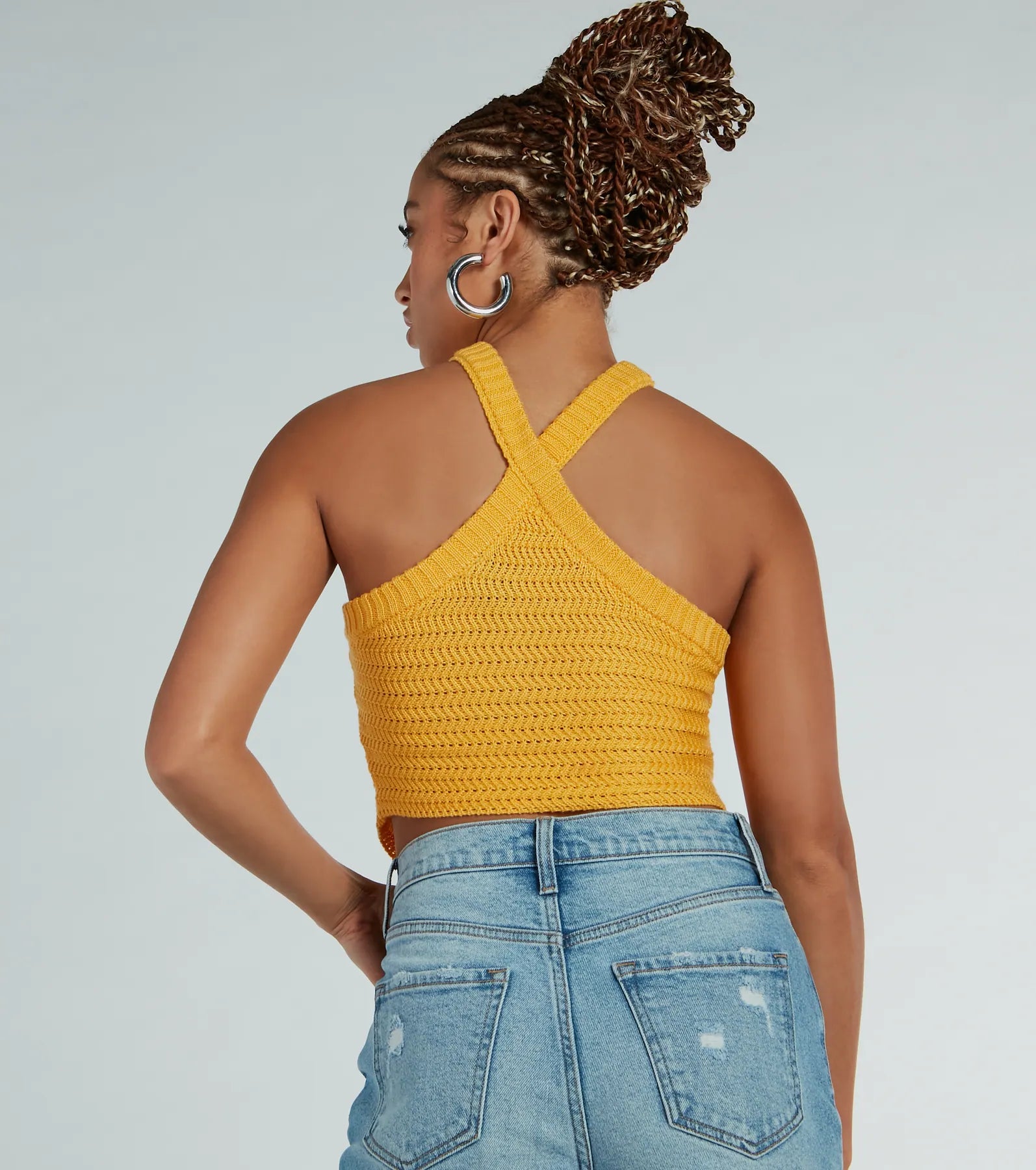 Cutest Style Halter Knit Crop Top