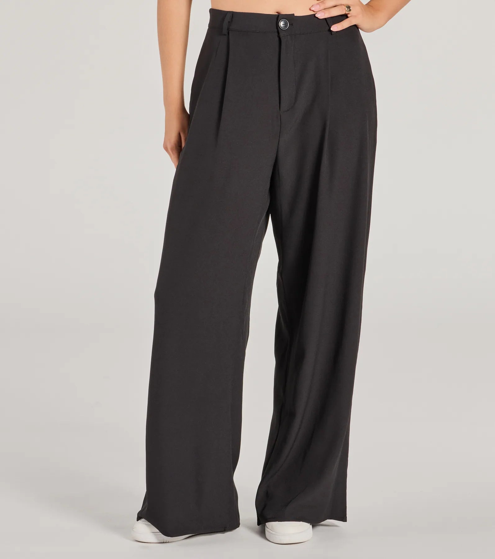 Posh Play High Rise Wide Leg Trouser Pants