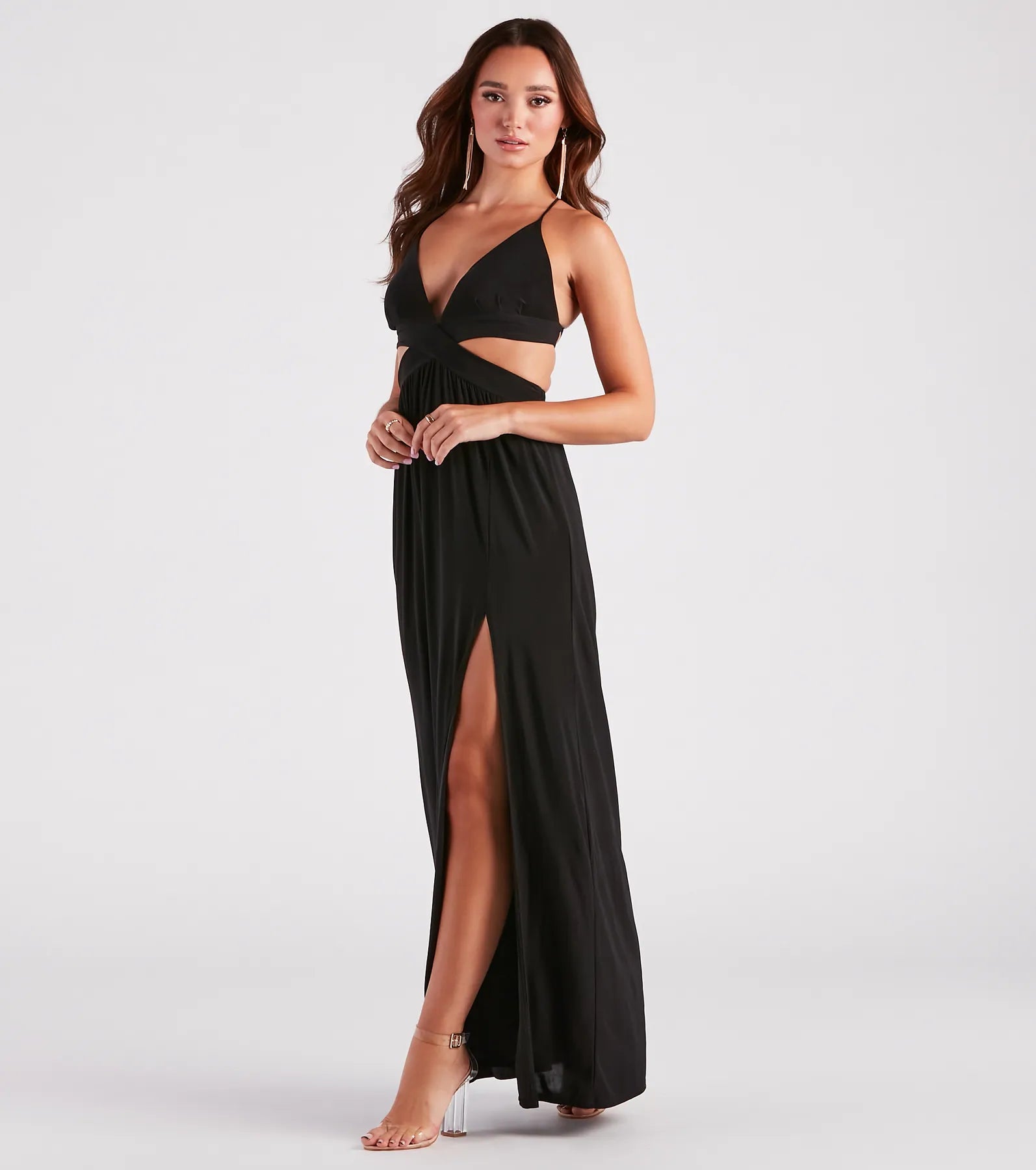 Pretty In Paradise Strappy Cutout Maxi Dress