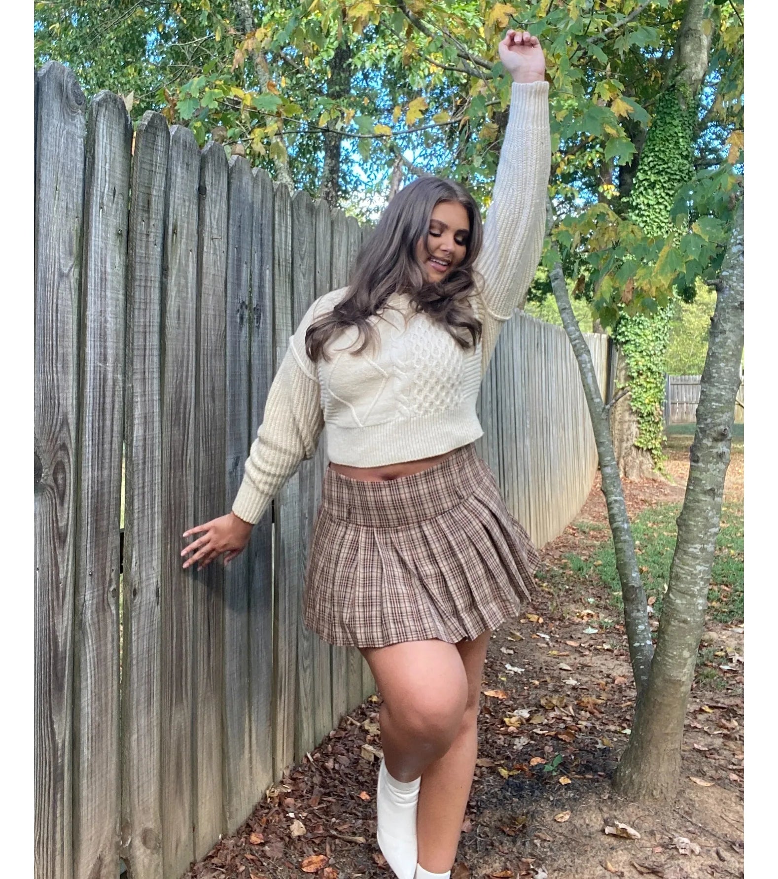 Pick Of The Season Belted Plaid Mini Skirt