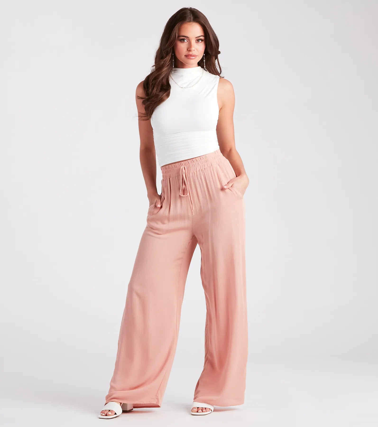 Casual Weekend Plans Wide-Leg Pants