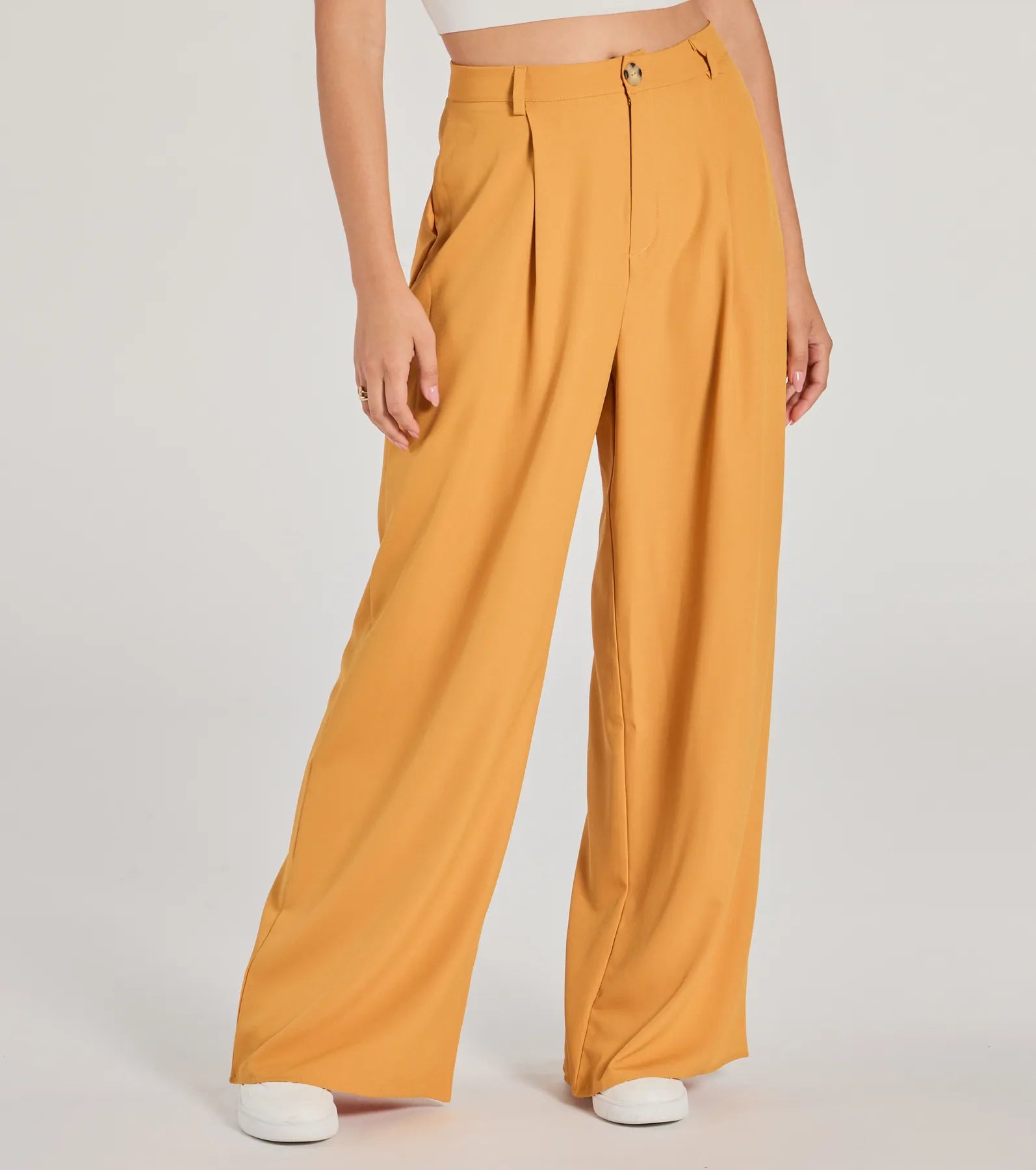 Posh Play High Rise Wide Leg Trouser Pants