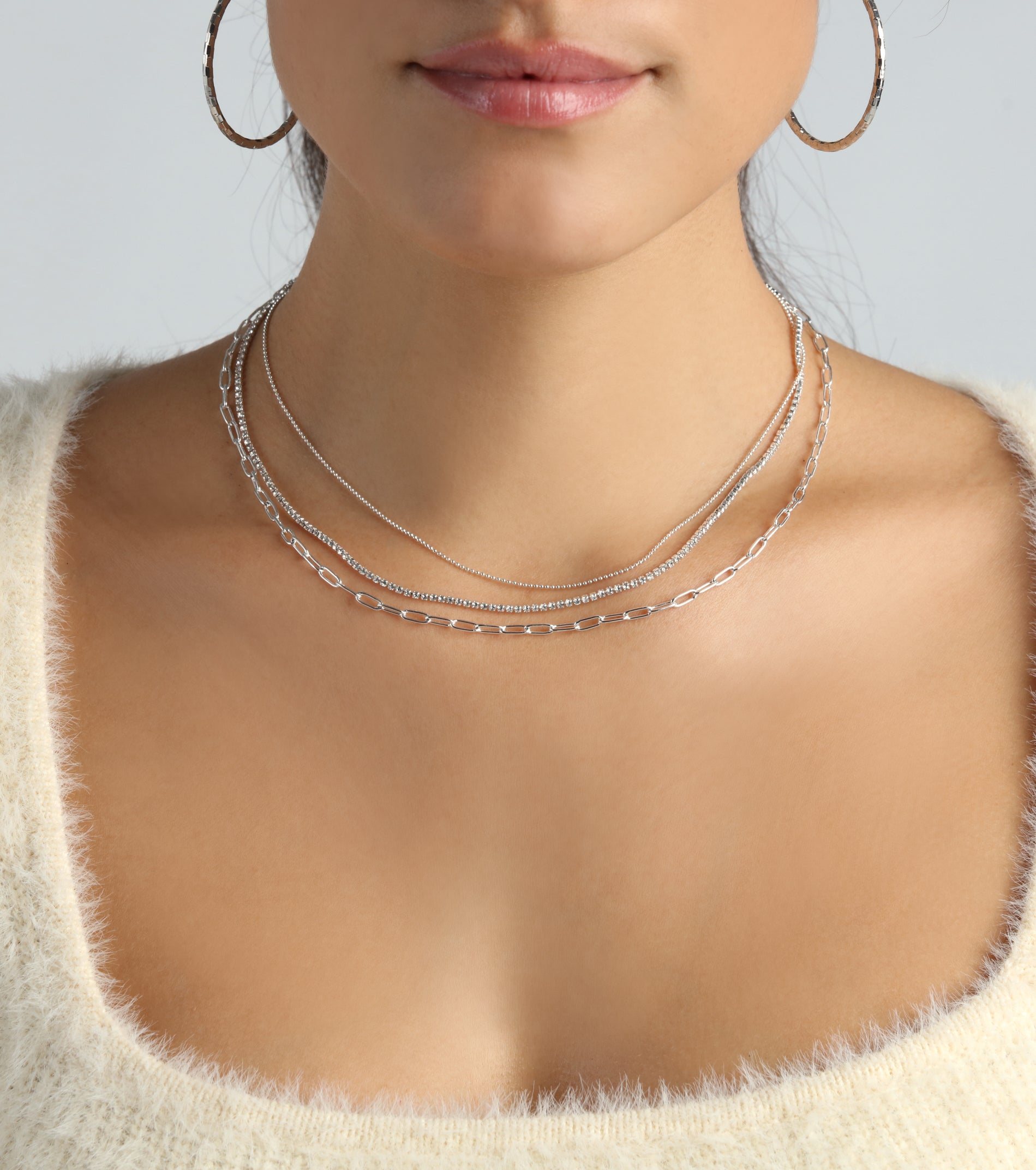 Trendy Layers Multi-Chain Necklace