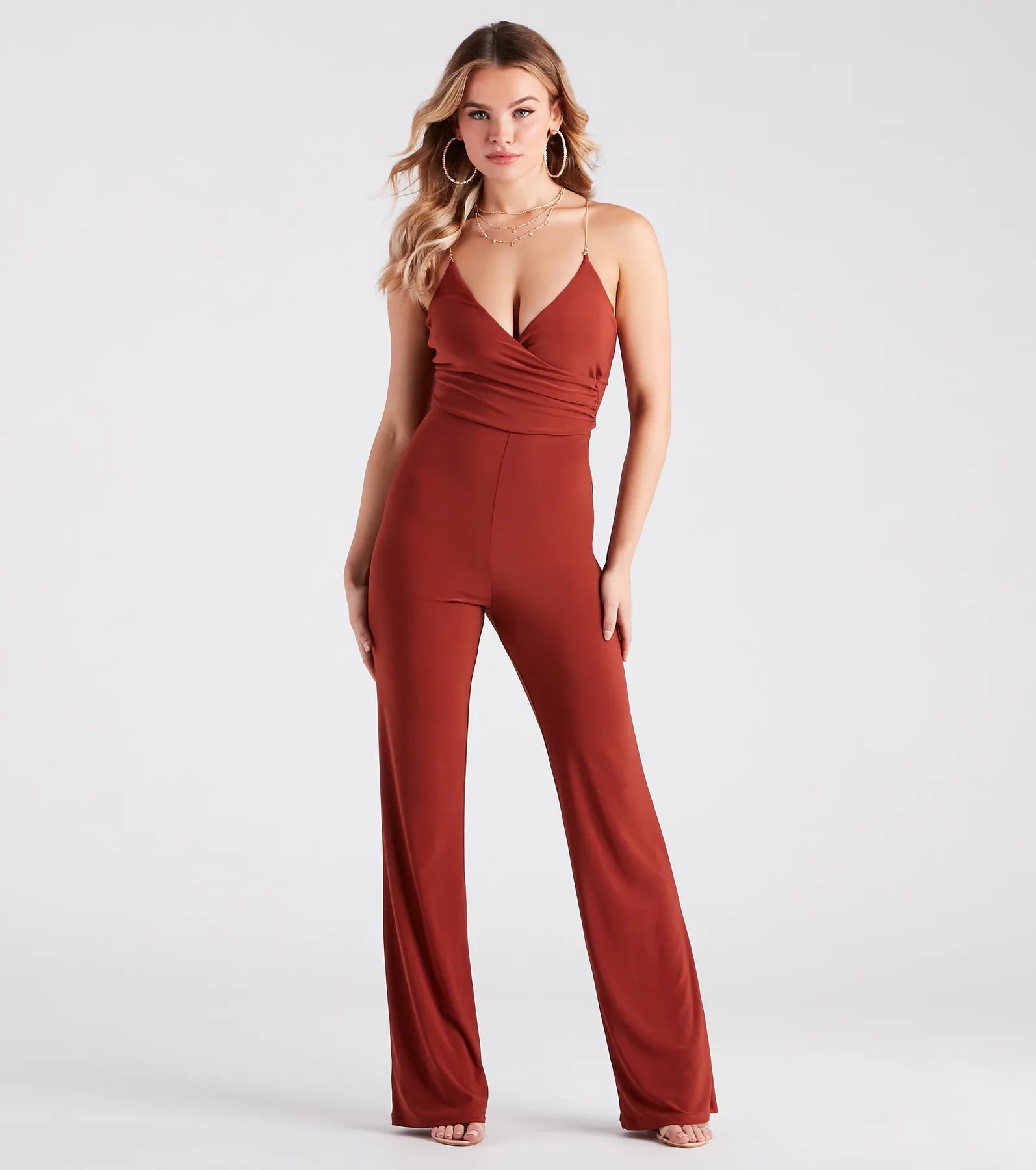 Sultry Night Out Vibes Backless Jumpsuit