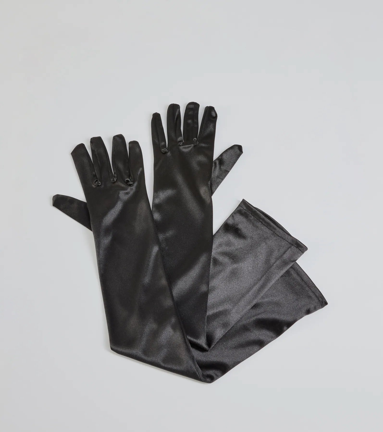 PLACEHOLDER - Sleek Fit Long Satin Gloves