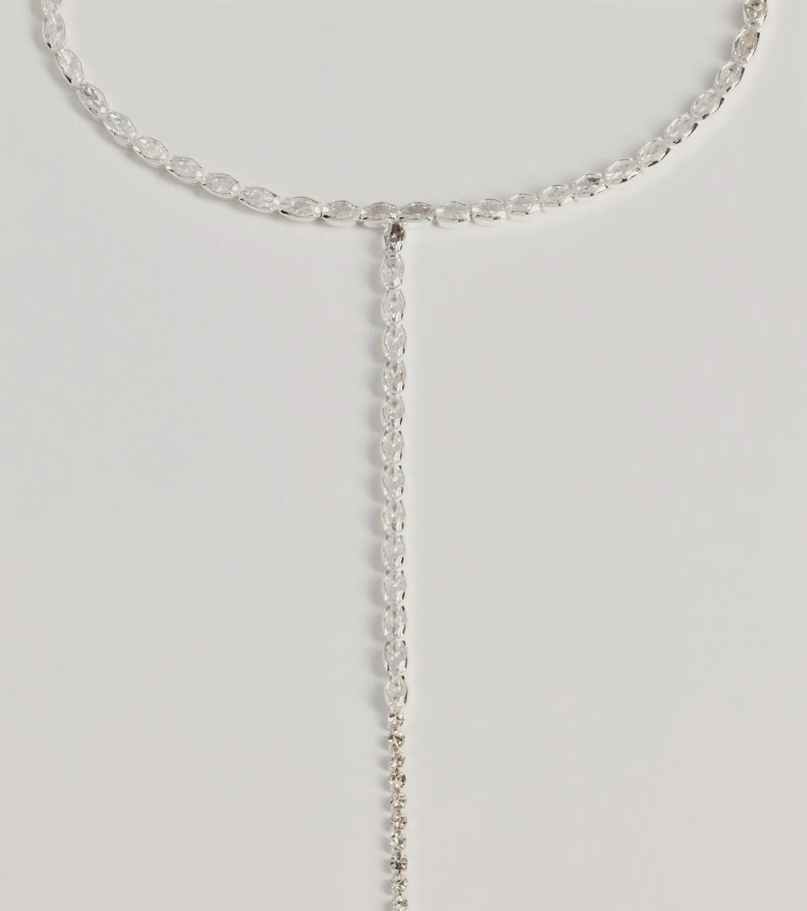 Sparkle Glam Cubic Zirconia Lariat Choker