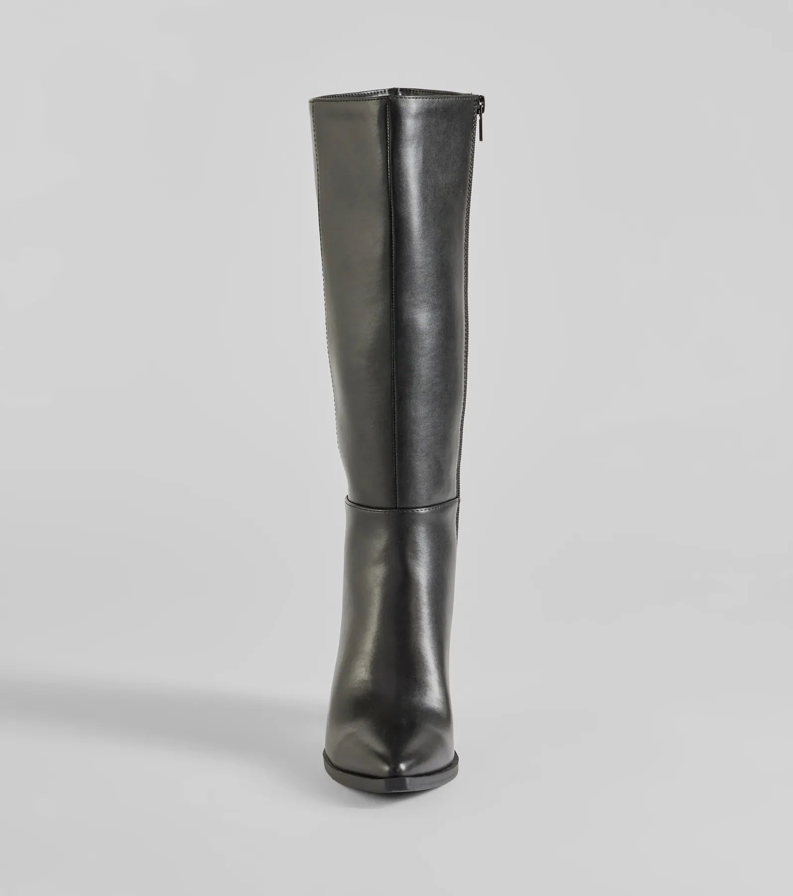 High Fashion Under-The-Knee Faux Leather Boots