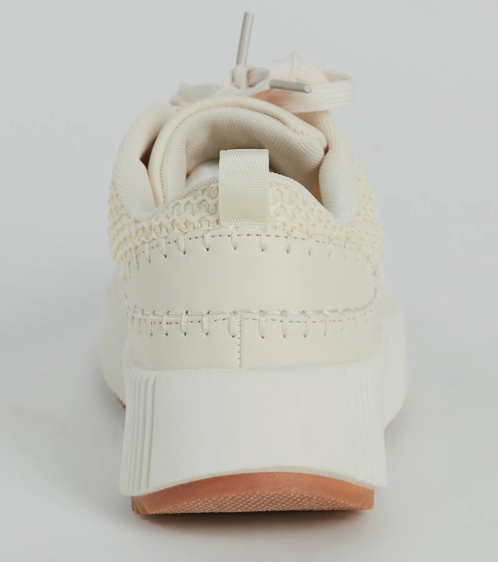 Step It Up Texture Knit Platform Sneakers