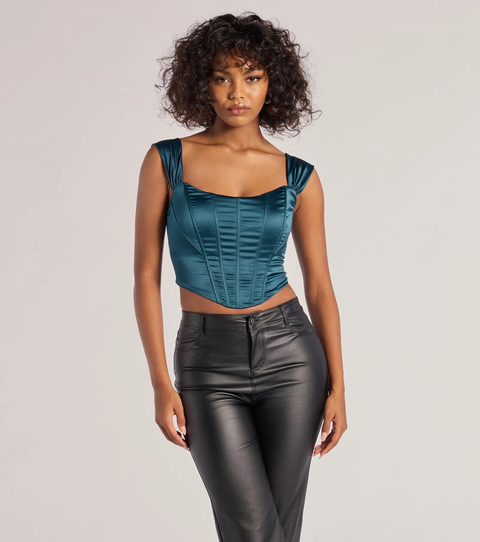 Renaissance Spell Lace-Up Satin Corset