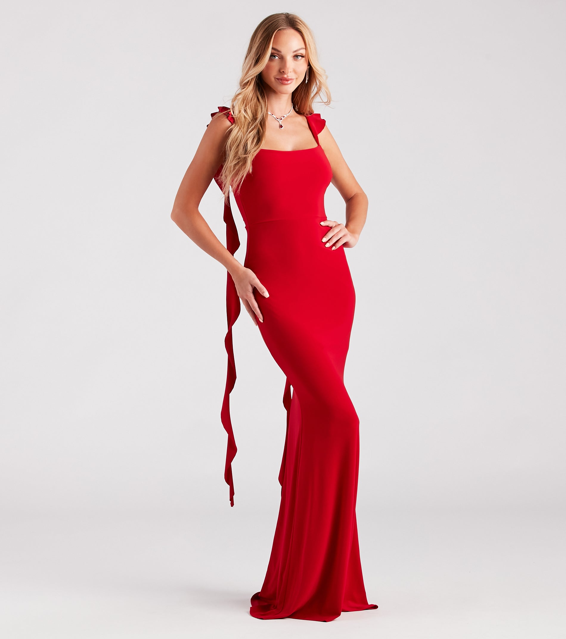 Barbara Formal Ruffle Mermaid Dress