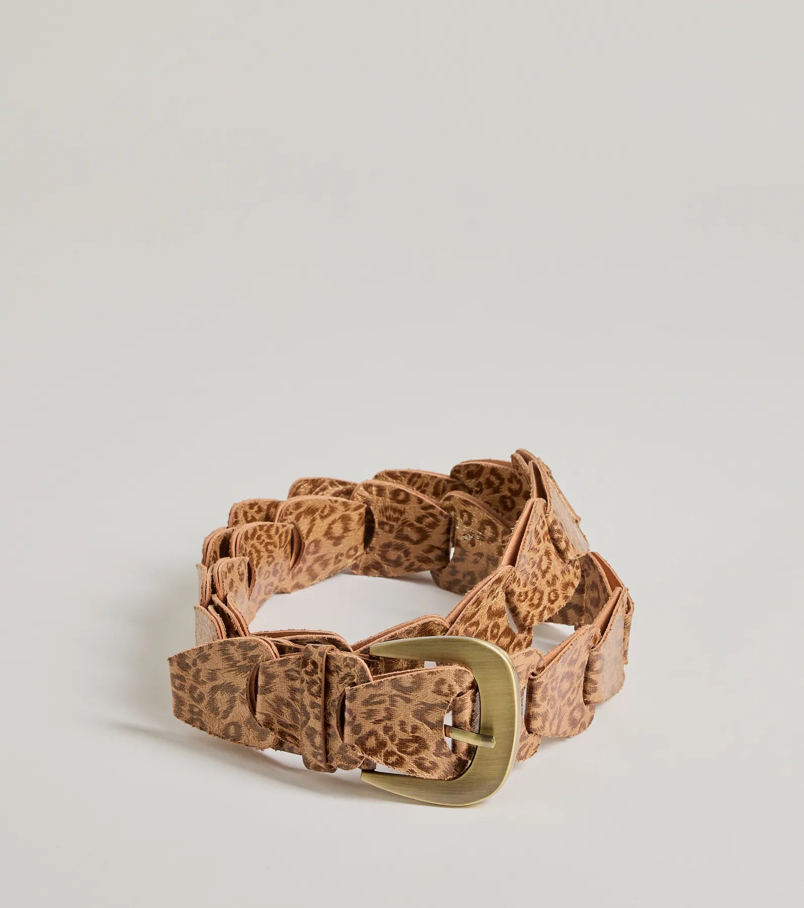 Call Of The Wild Leopard Print Faux Leather Belt