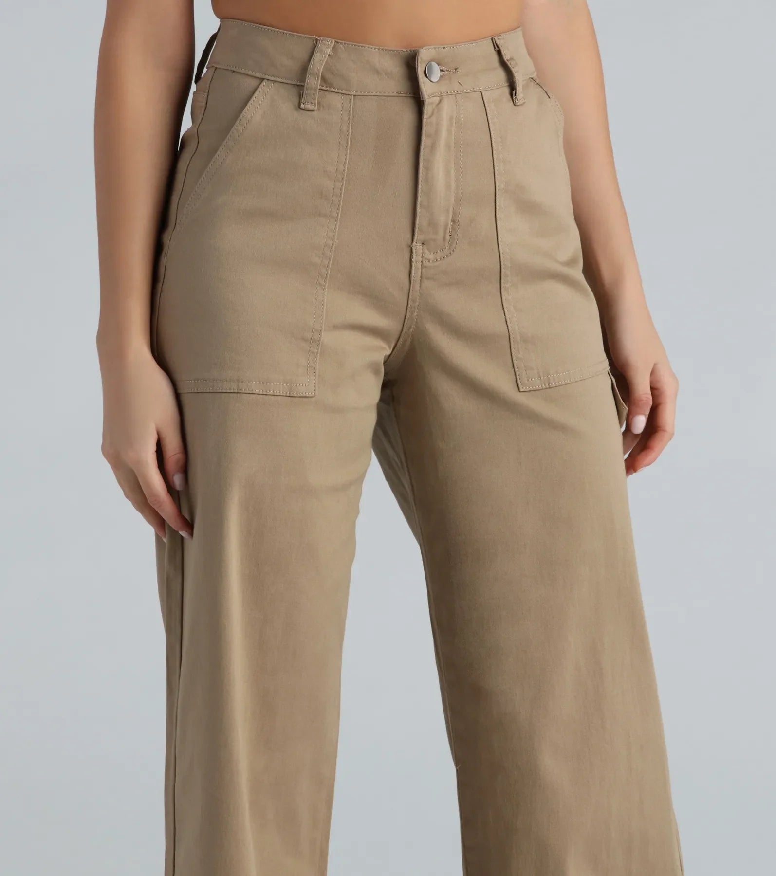 High-Rise Wide-Leg Carpenter Pants