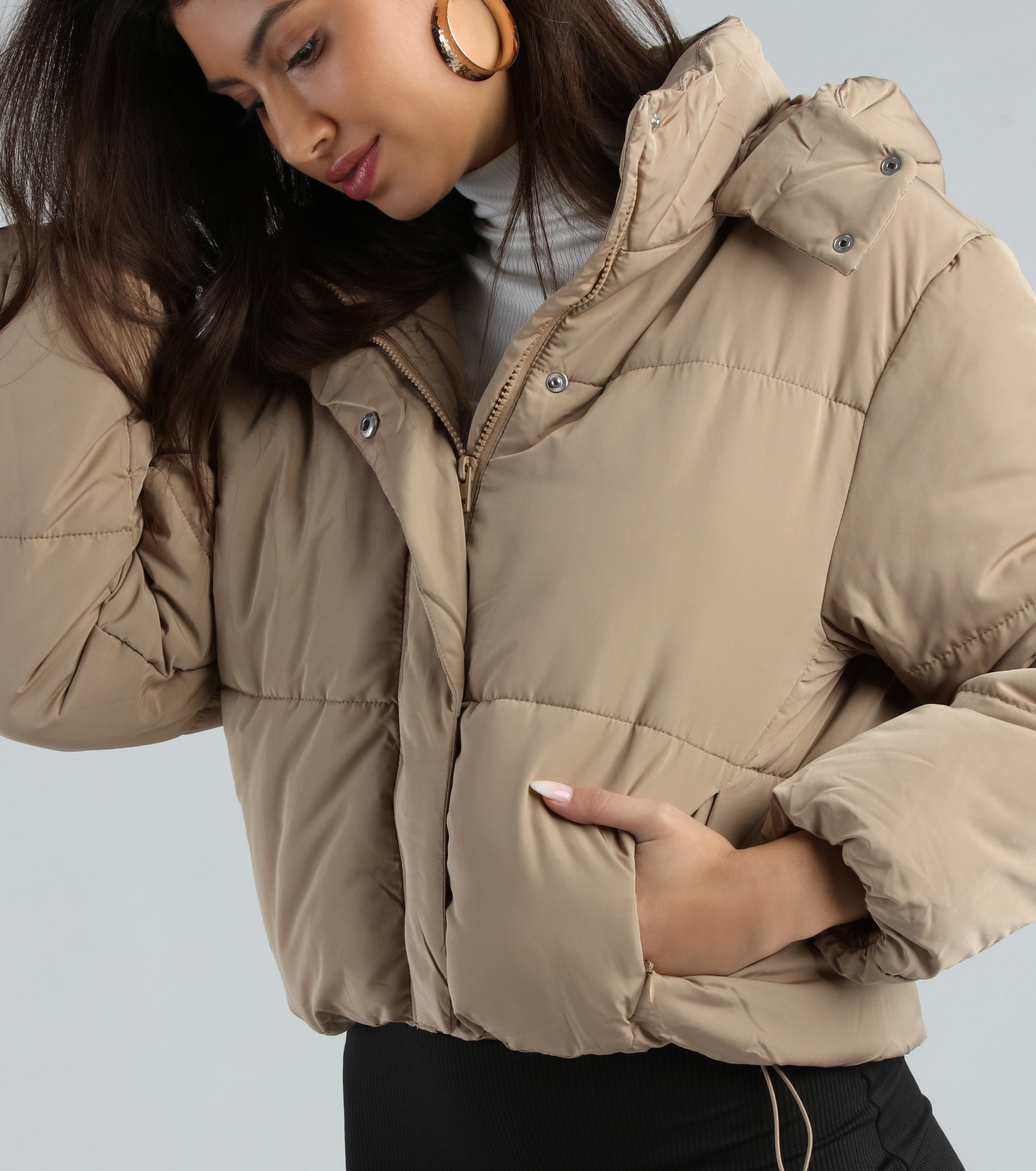 Cold Times Hoodie Puffer Jacket