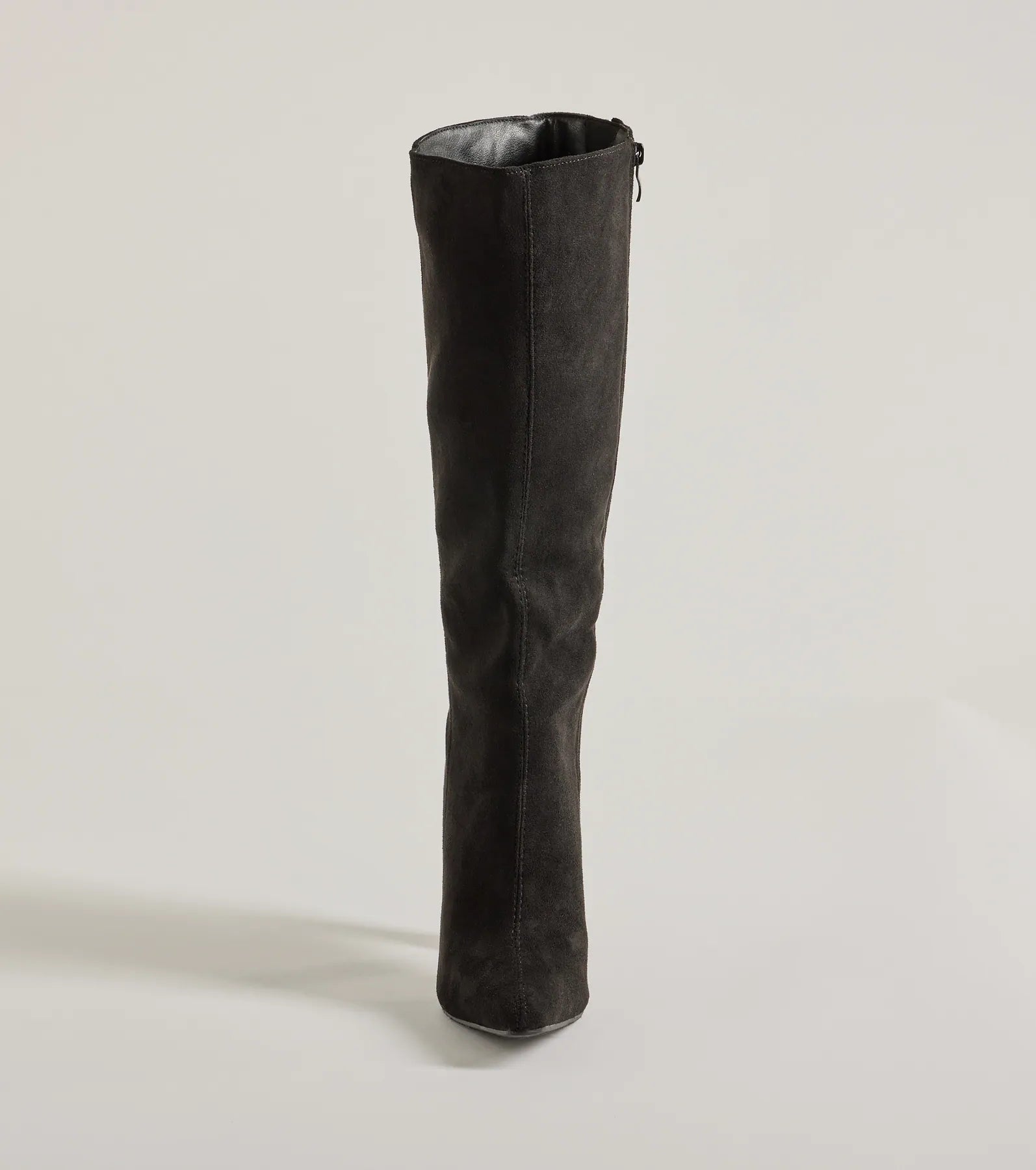 Chic Element Faux Suede Under-The-Knee Boots