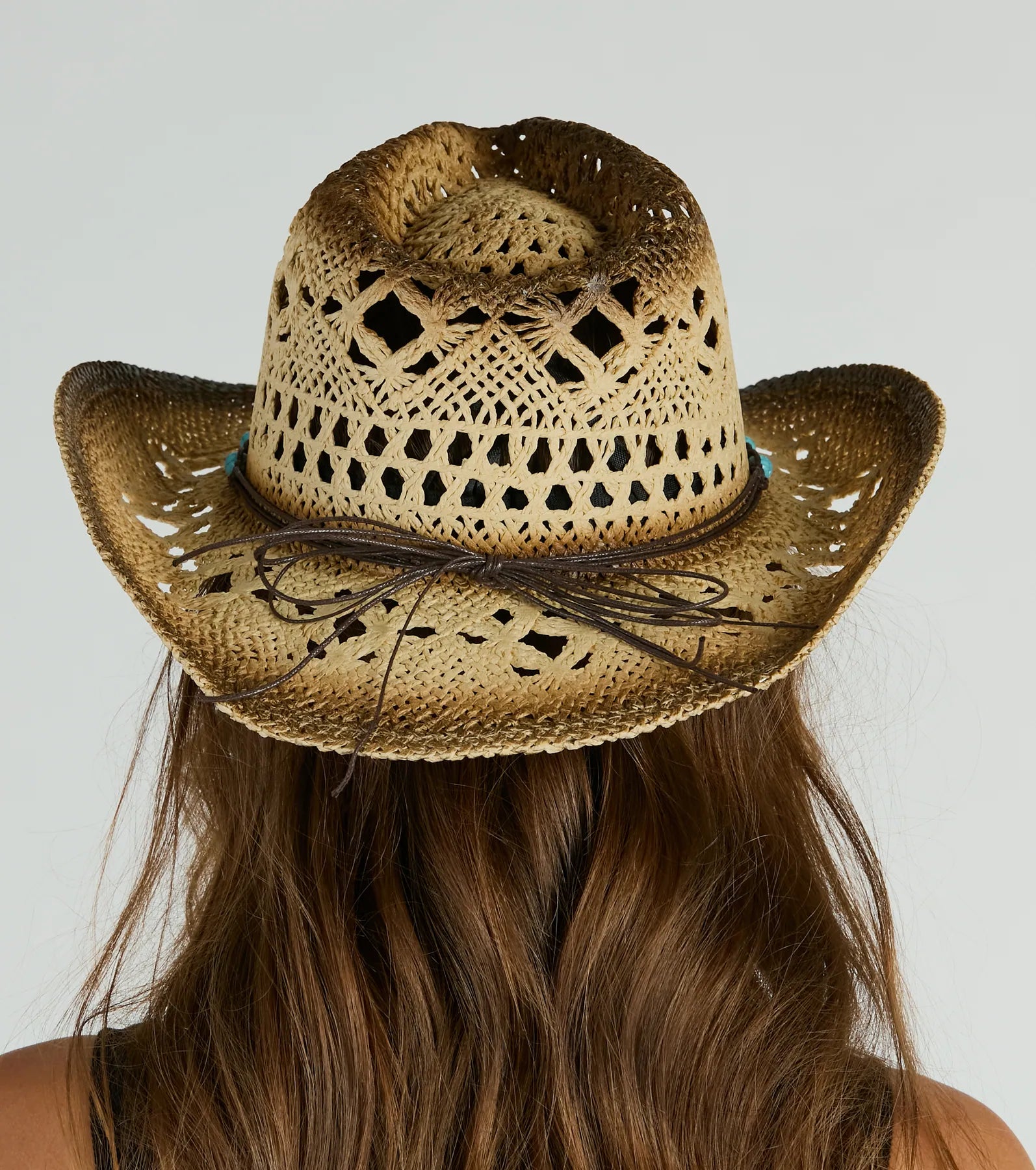 Everyday Cowgirl Colored Stone Straw Western Hat