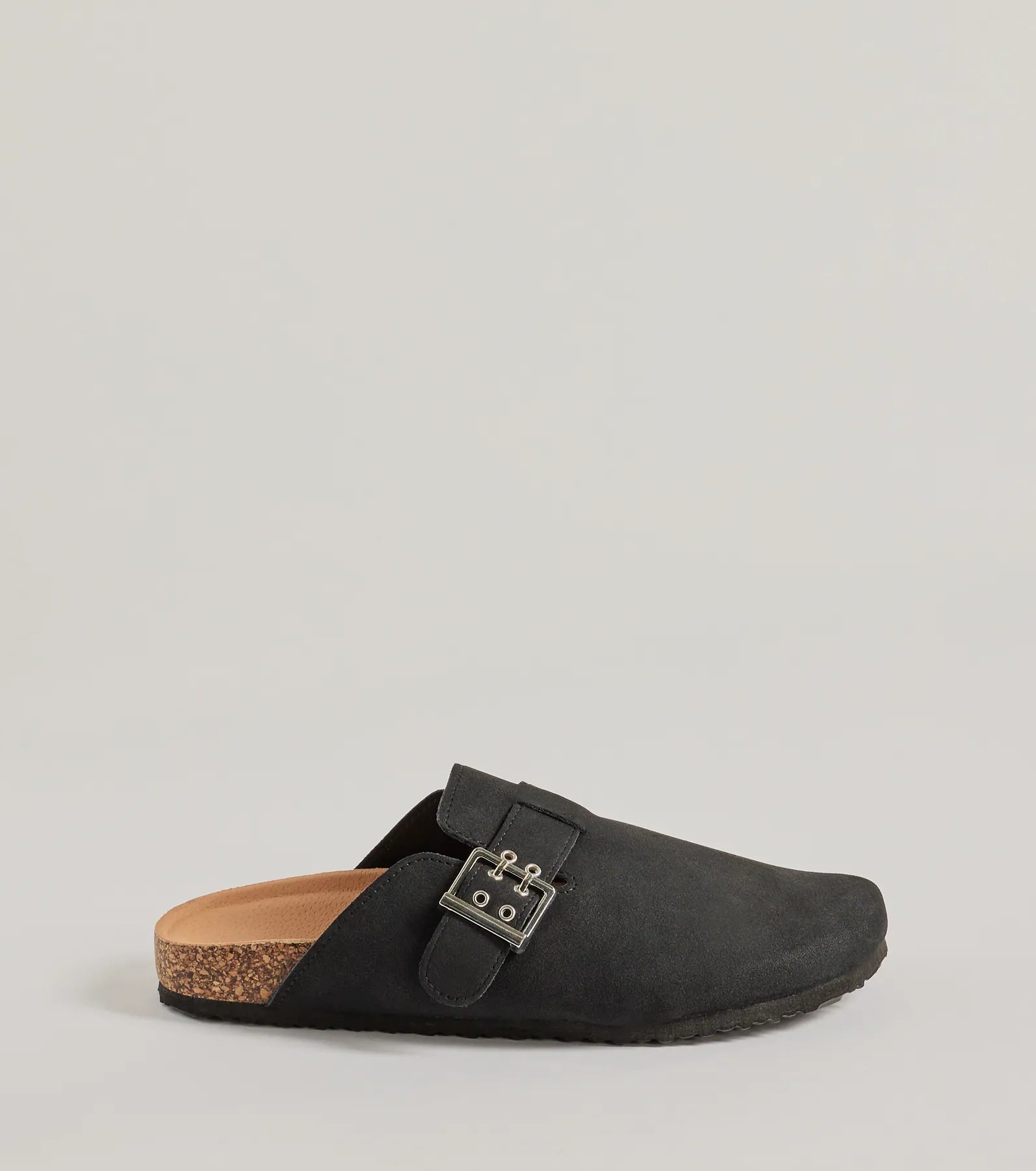 Casual Trend Faux Suede Slip-On Clogs