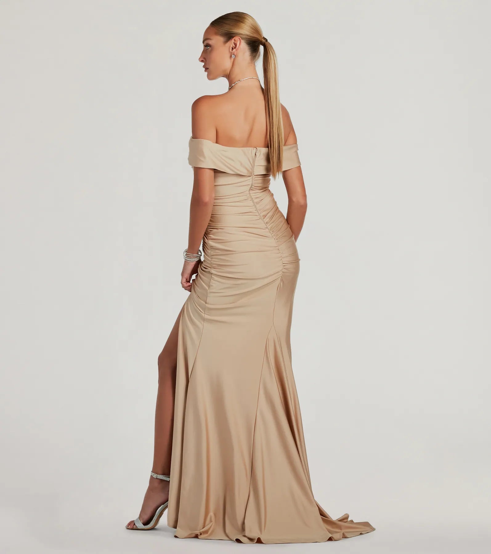 Alicia Off-The-Shoulder Mermaid Formal Dress