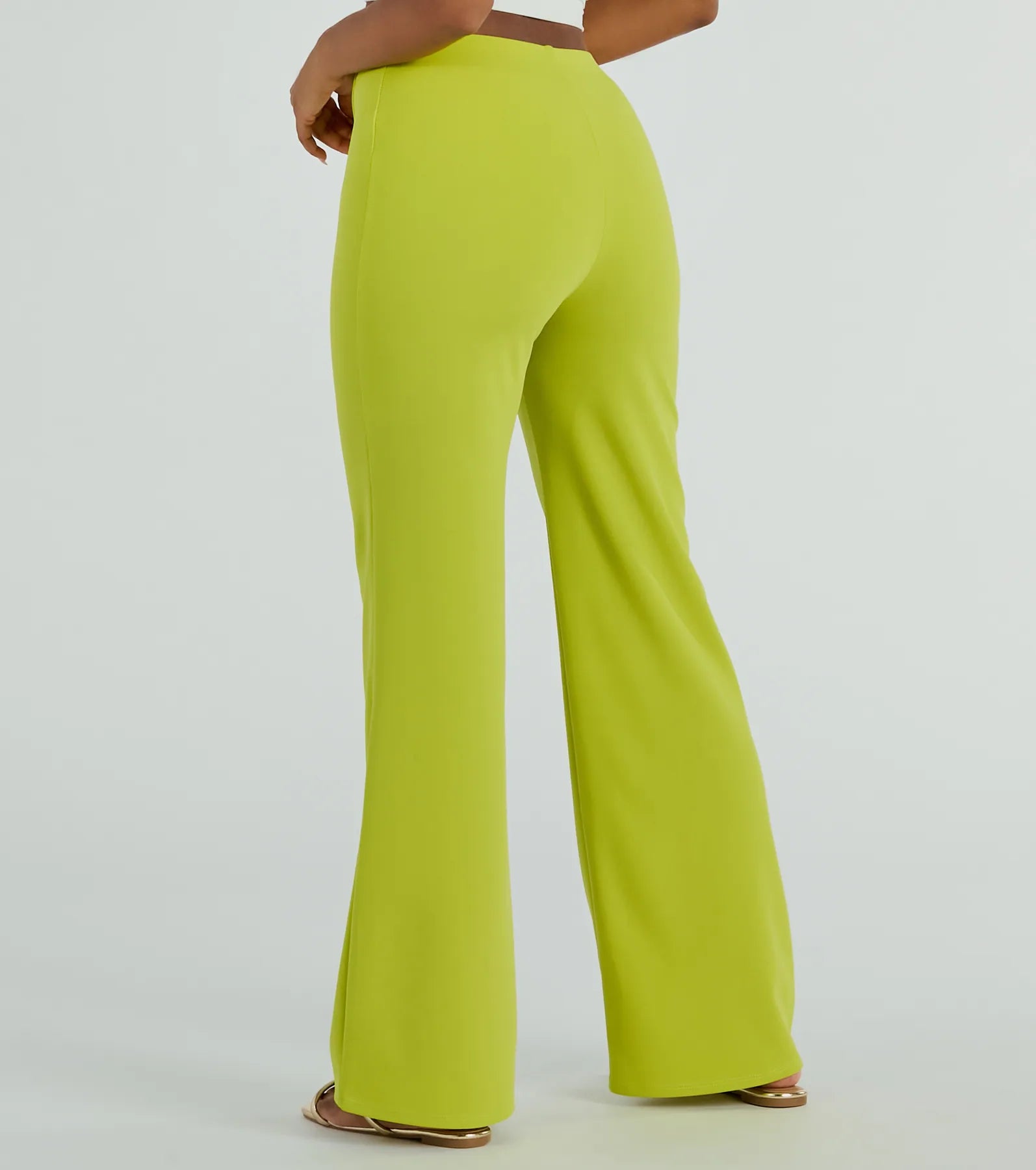 Nine To Five Straight-Leg Crepe Trouser Pants