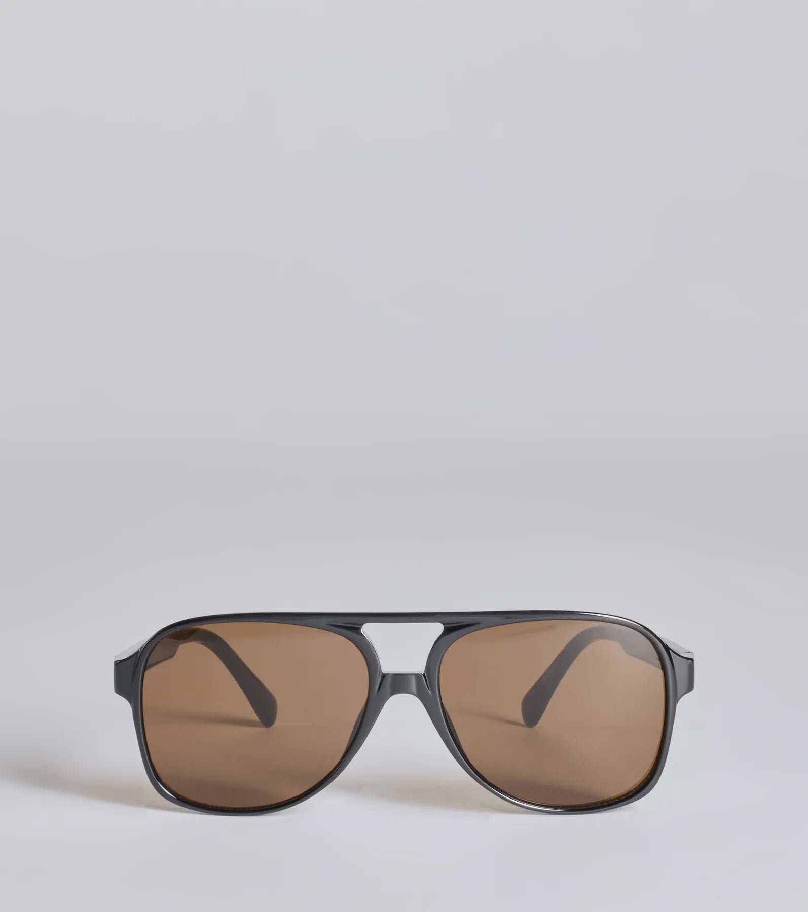 Retro Look Flat Aviator Sunglasses