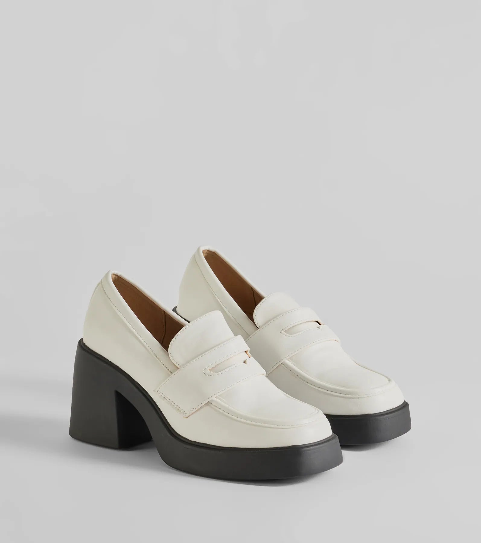 Girl On The Go Platform Block Heel Loafers