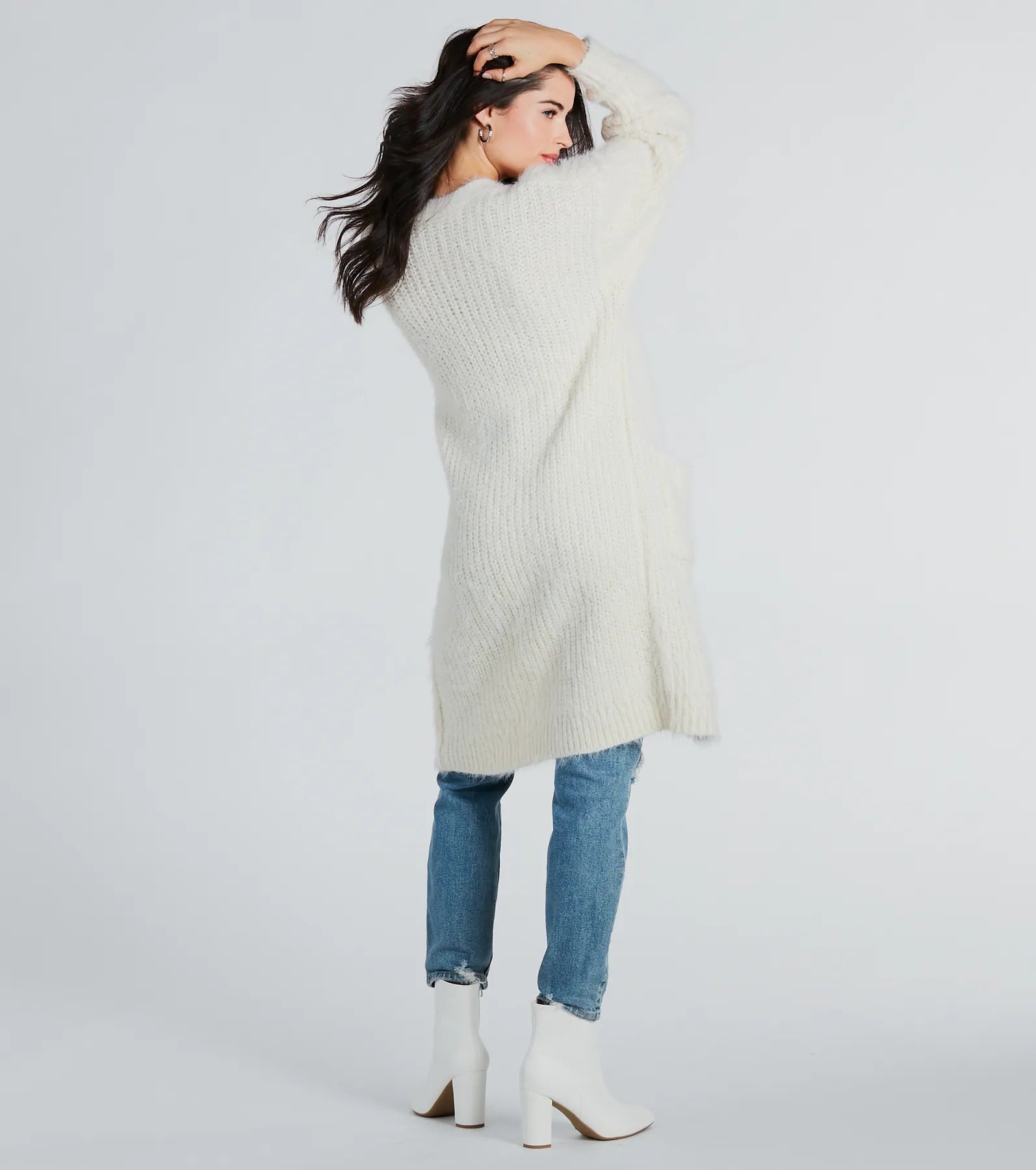 Cozy Touch Eyelash Knit Duster Cardigan