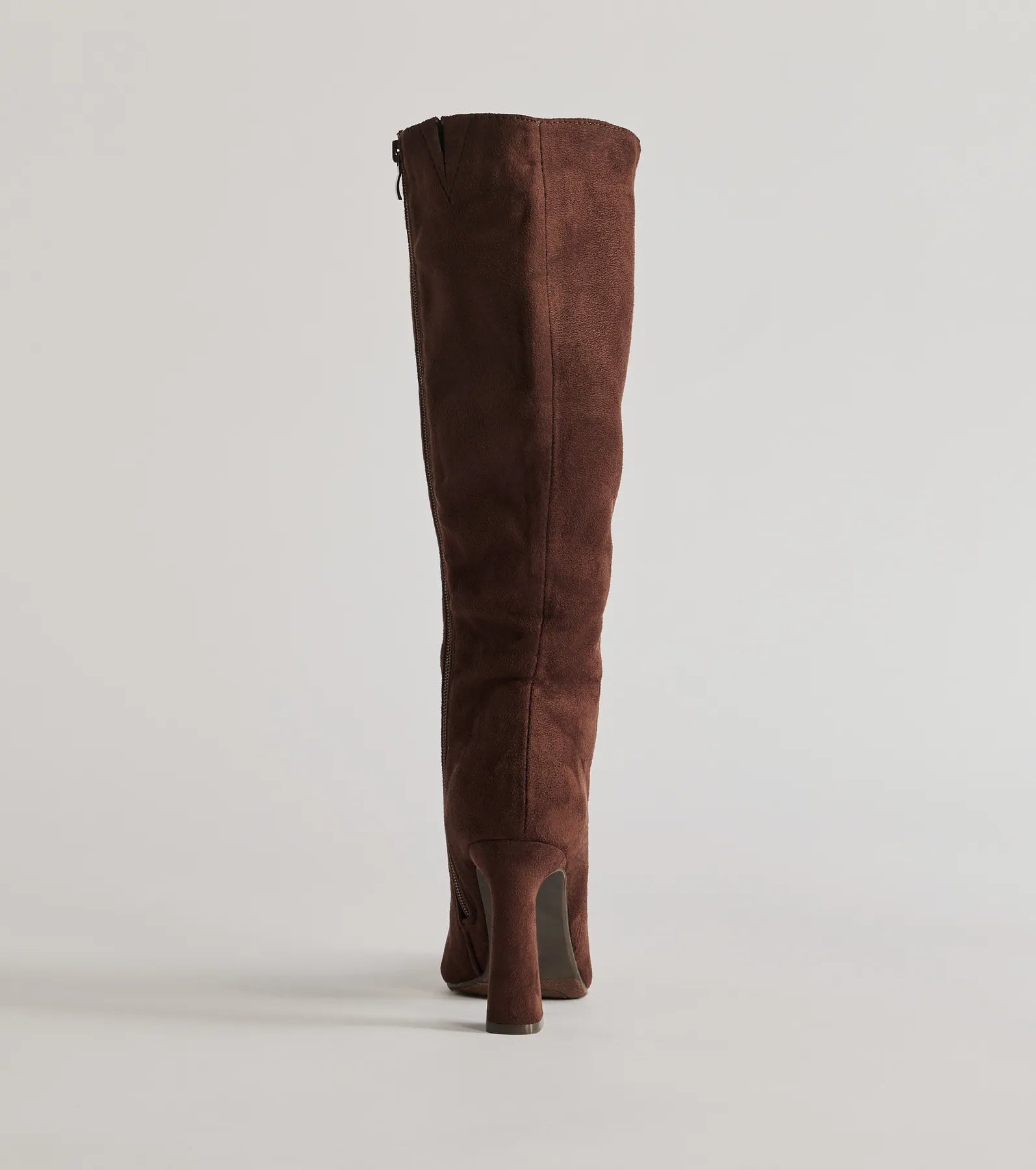 Chic Element Faux Suede Under-The-Knee Boots