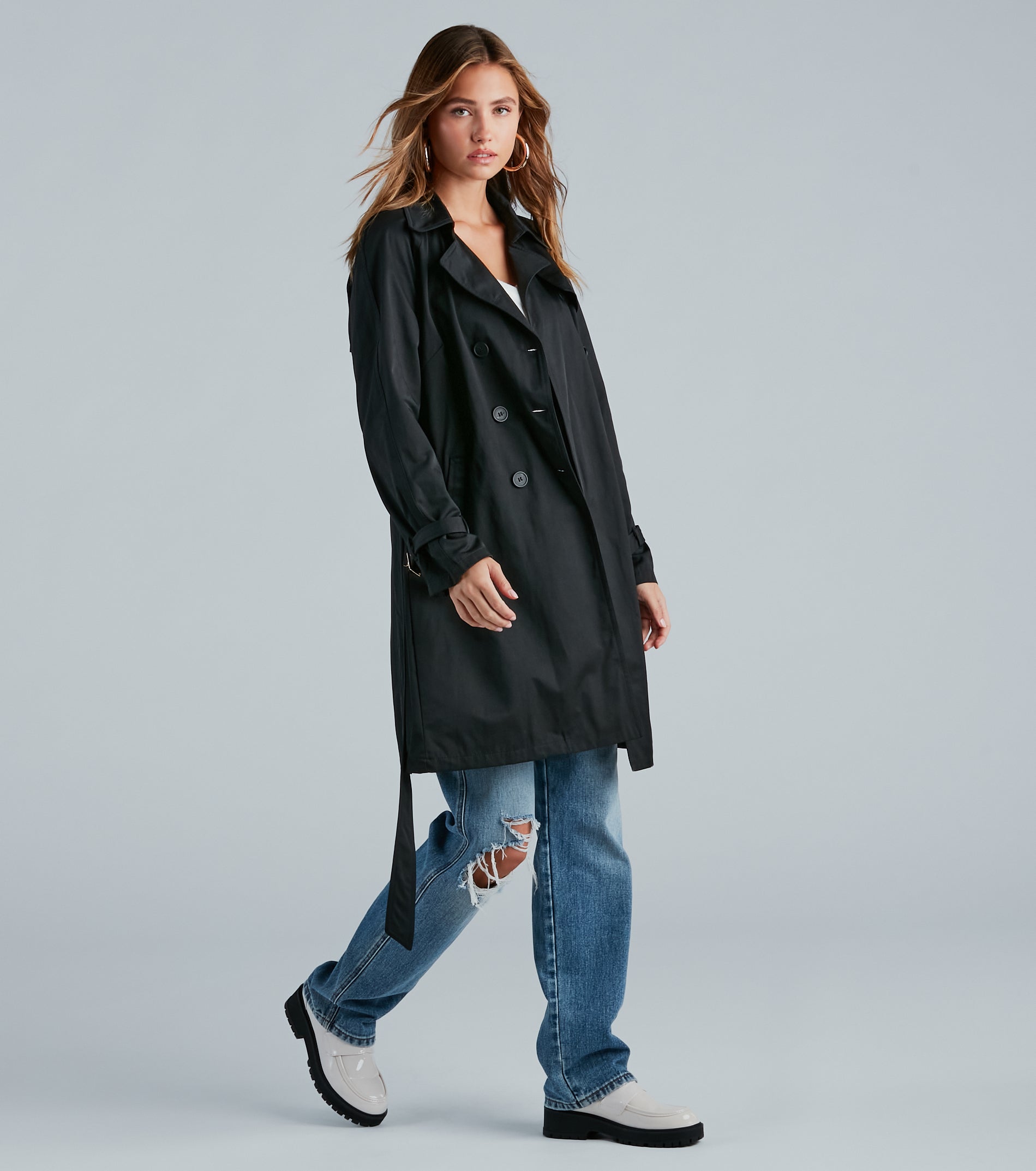 Layer Up Double-Breasted Trench Coat