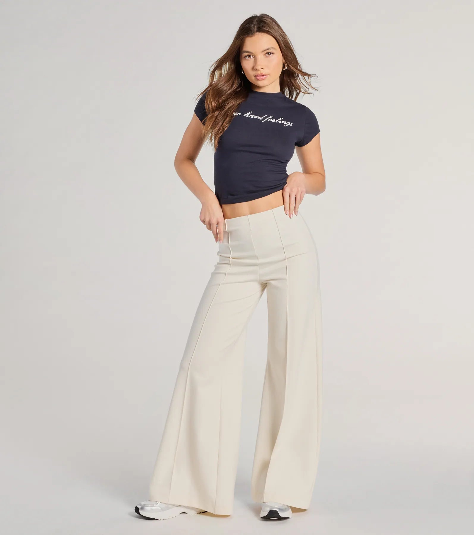 Classic And Chic Wide-Leg Trouser Pants