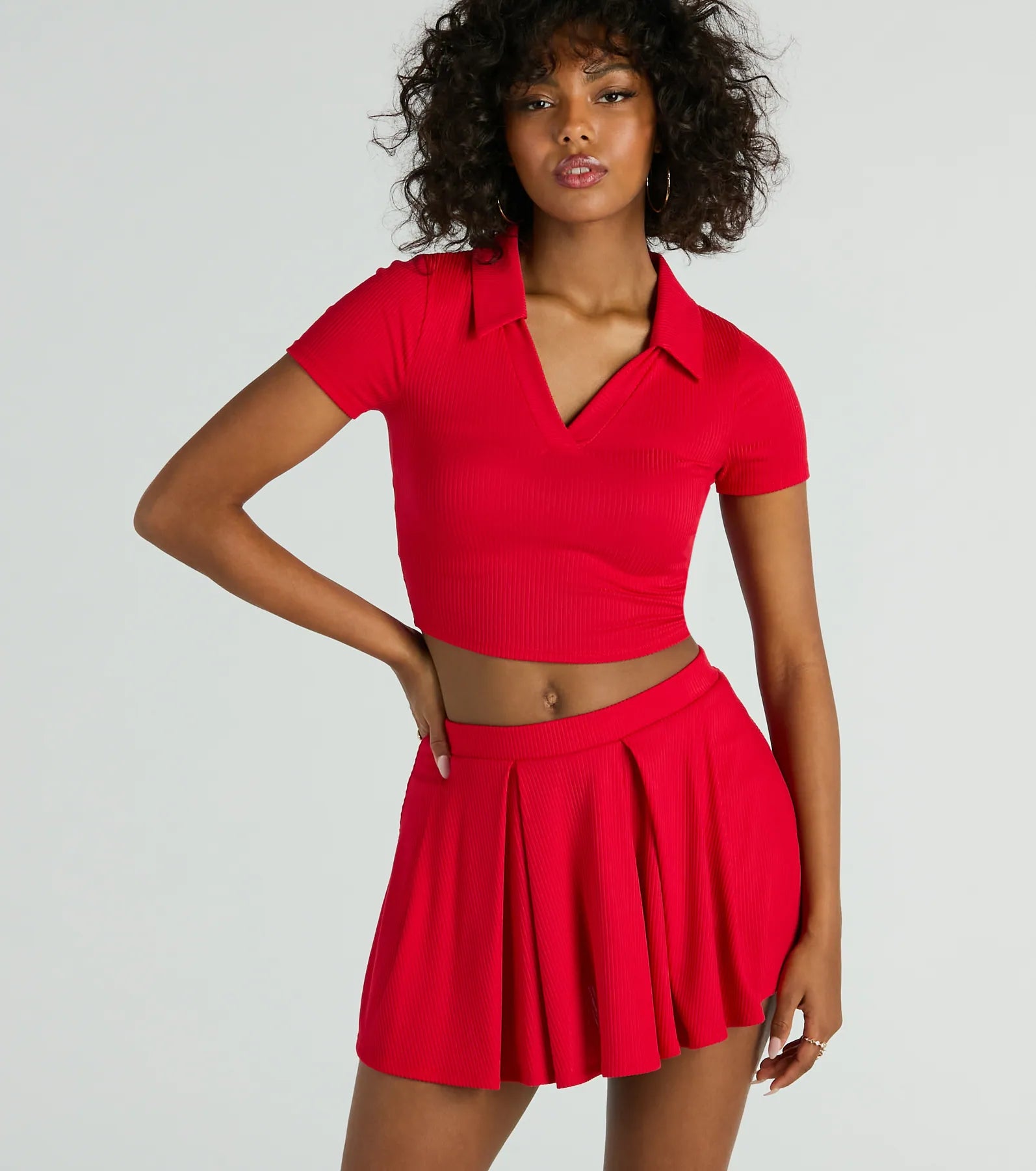 Game Set High Rise Pleated Mini Skort