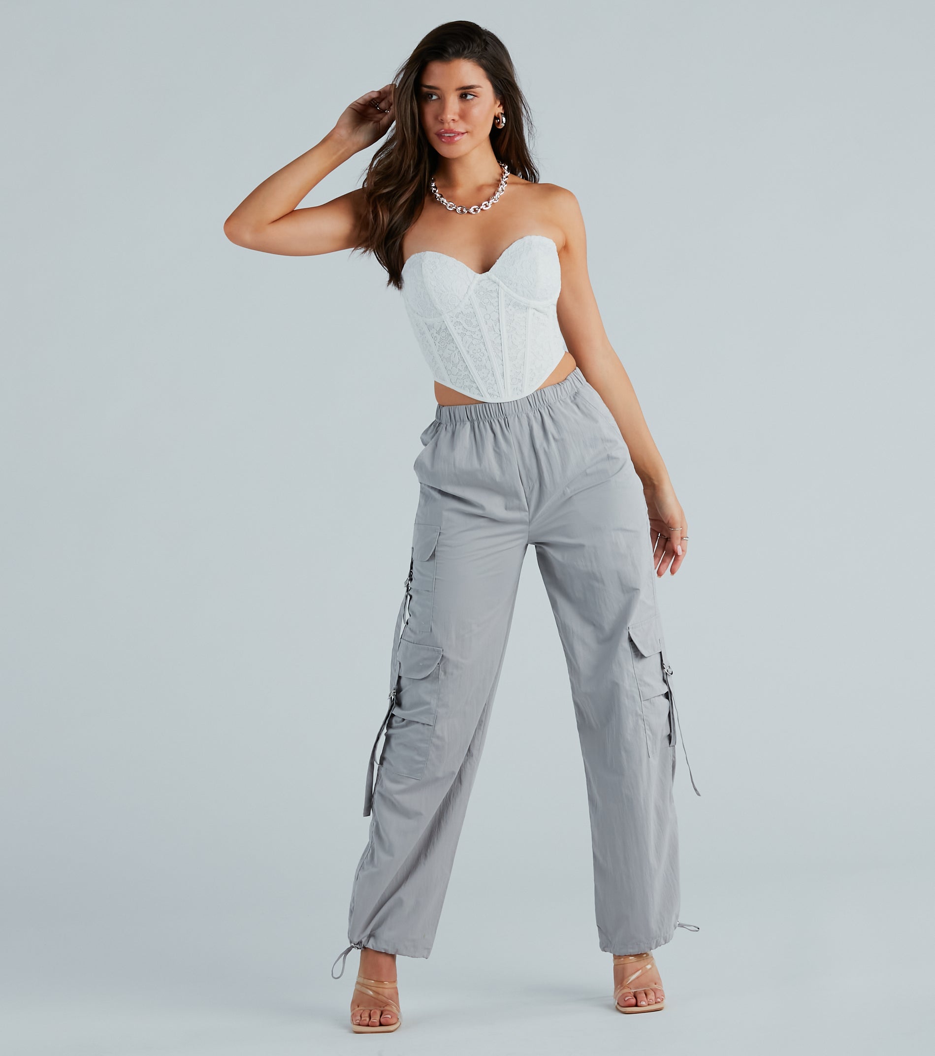 Effortless Edge Wide-Leg Cargo Pants