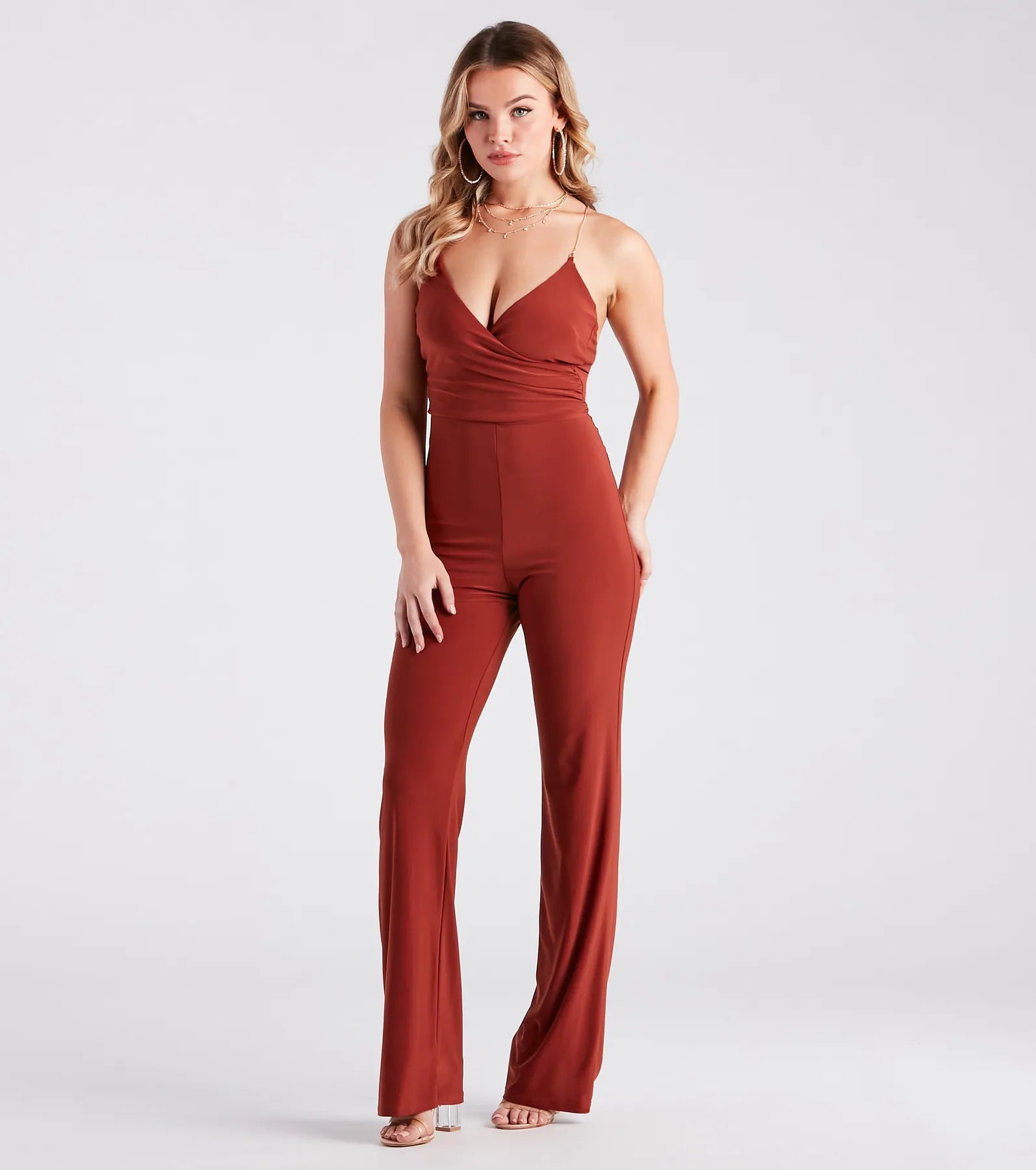 Sultry Night Out Vibes Backless Jumpsuit